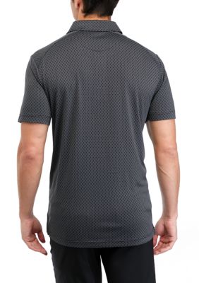 Mesh Jacquard Polo Shirt