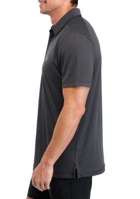 Mesh Jacquard Polo Shirt