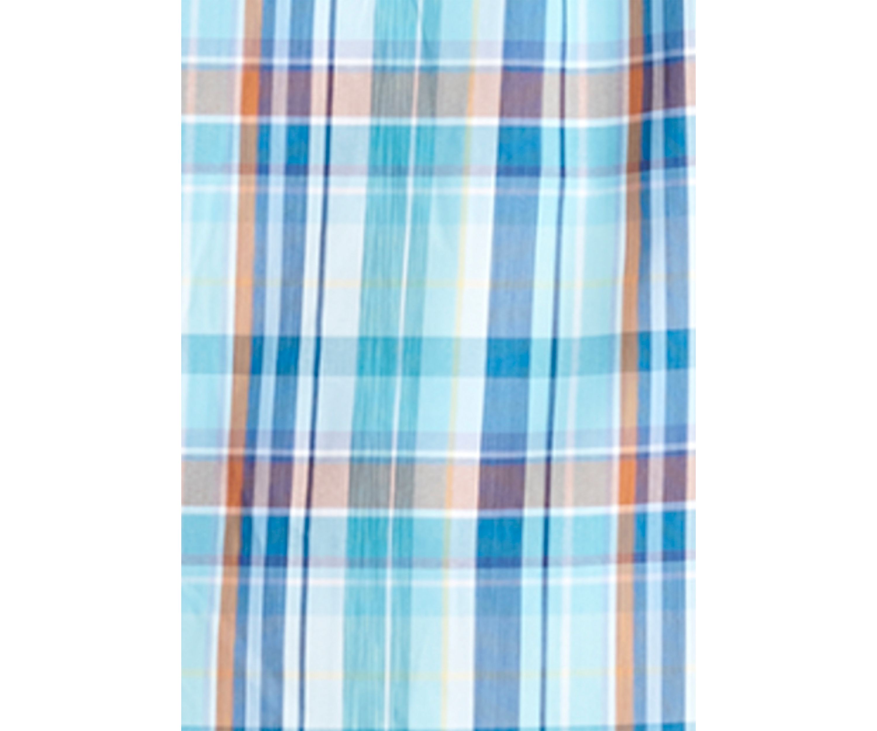 Short Sleeve Madras Plaid Woven Shirt