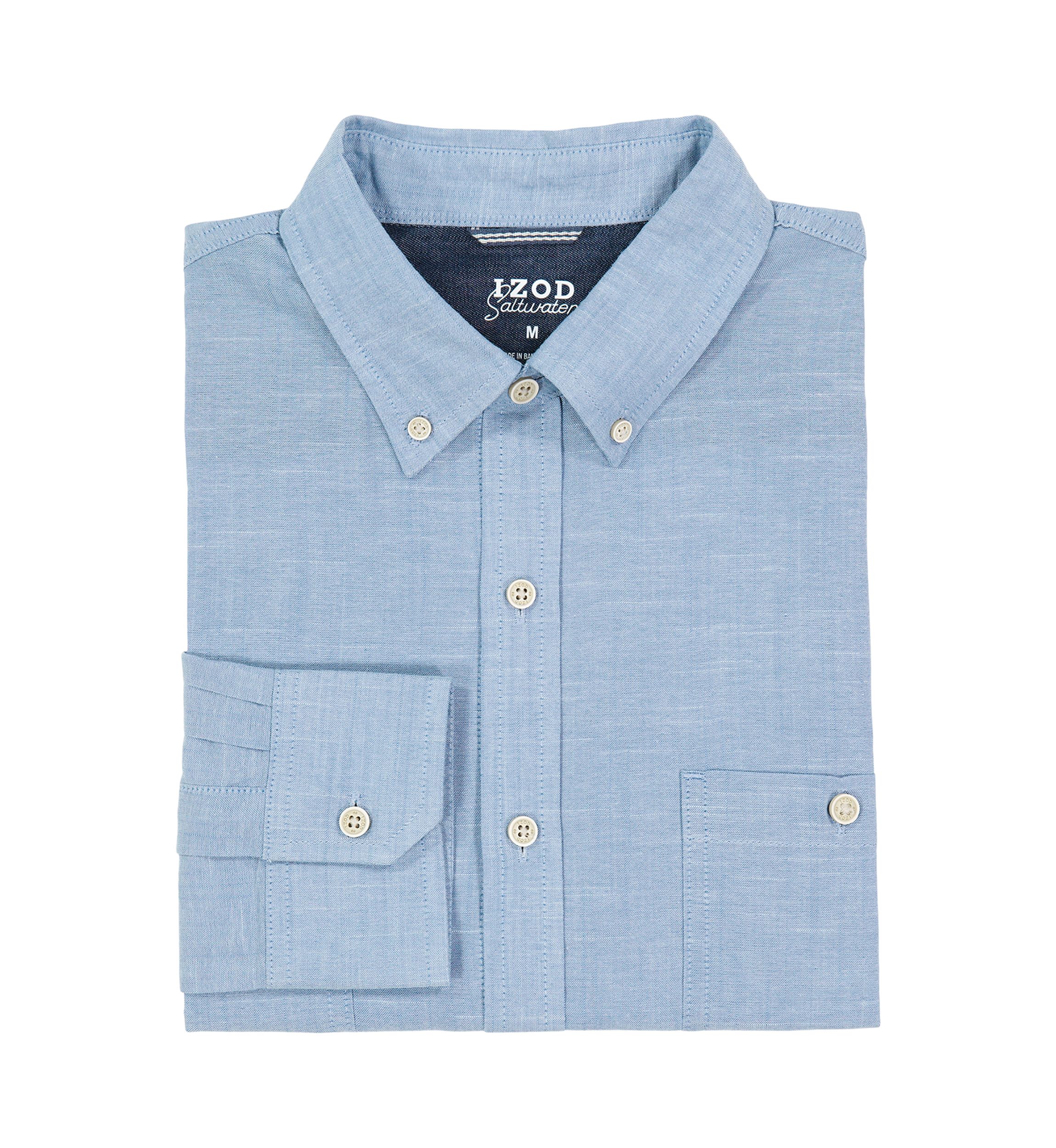 Solid Chambray Dress Shirt 