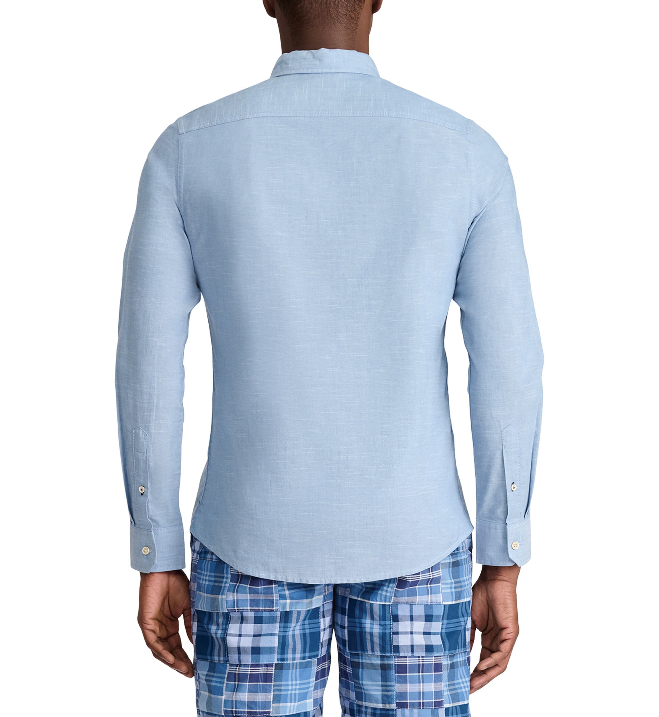 Solid Chambray Dress Shirt 