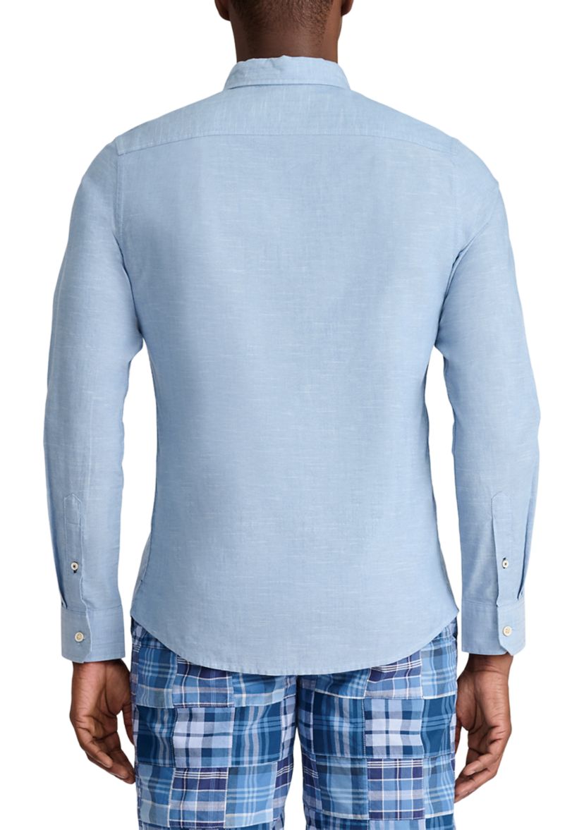 Solid Chambray Dress Shirt 
