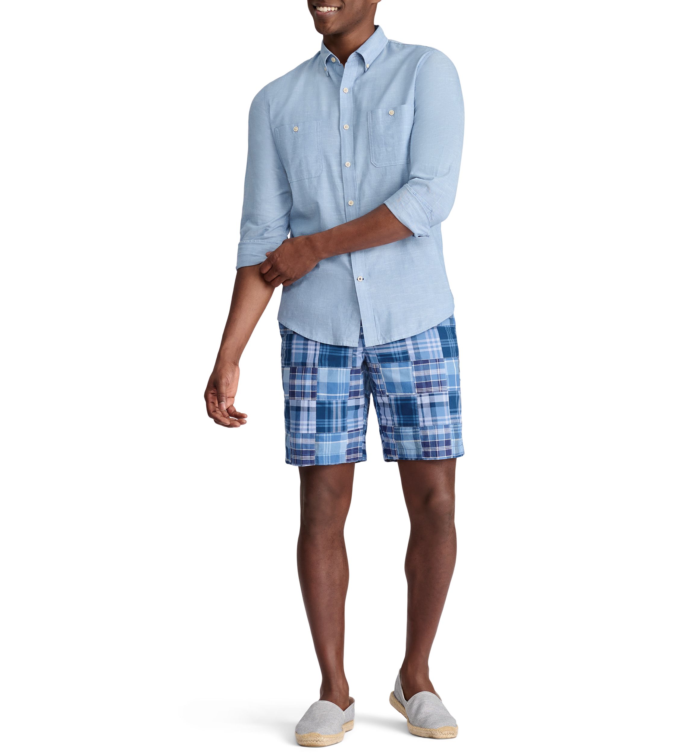 Solid Chambray Dress Shirt 