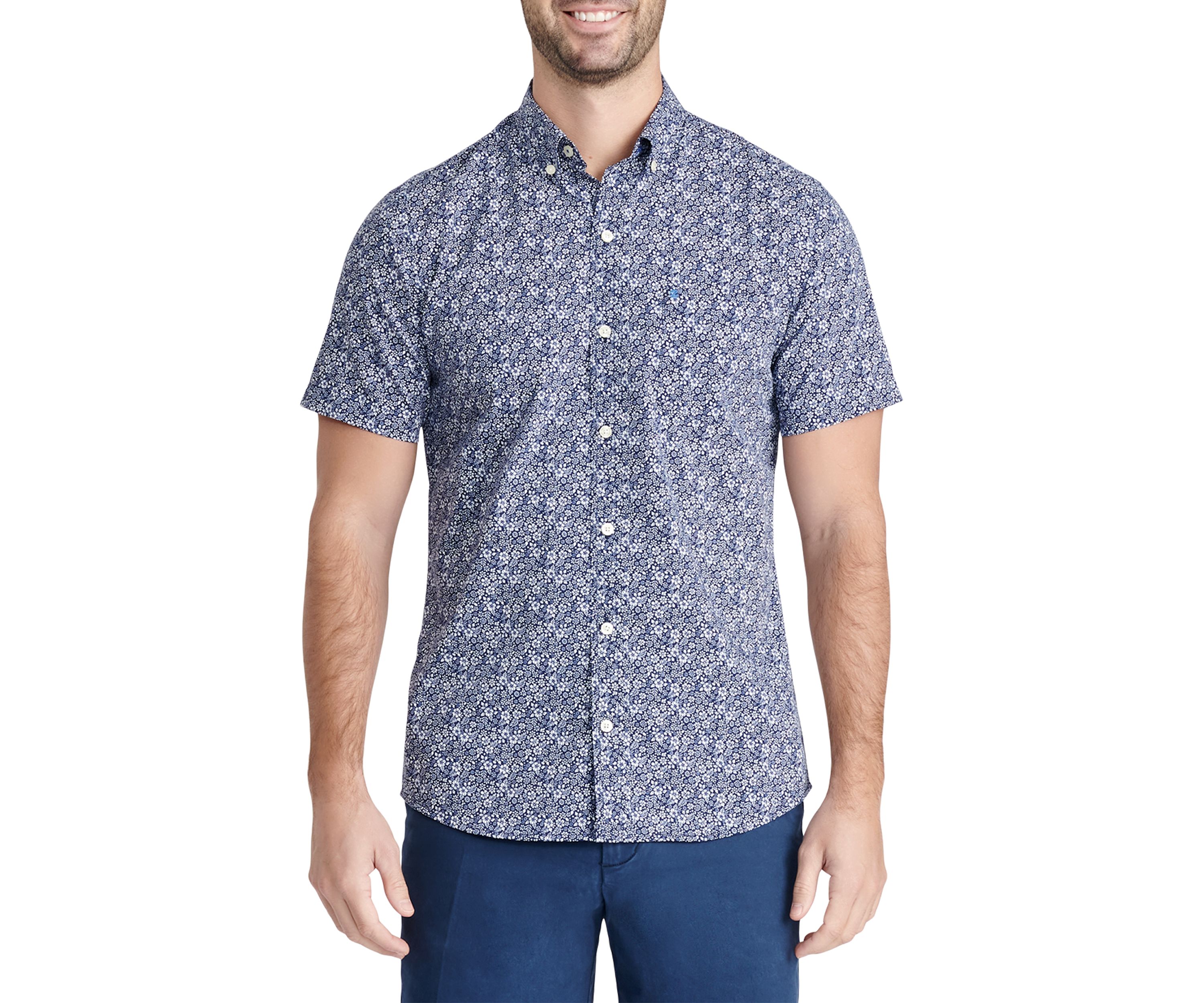 Short Sleeve Floral Woven Shirt