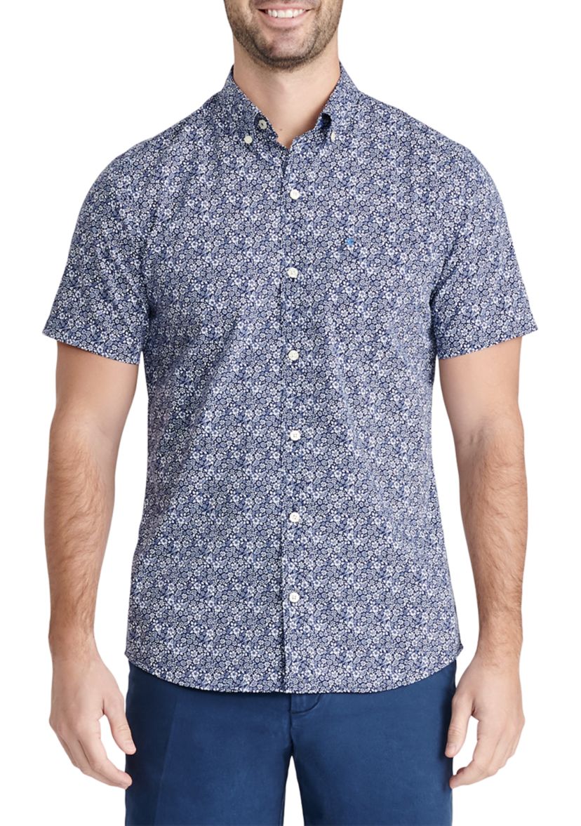Short Sleeve Floral Woven Shirt