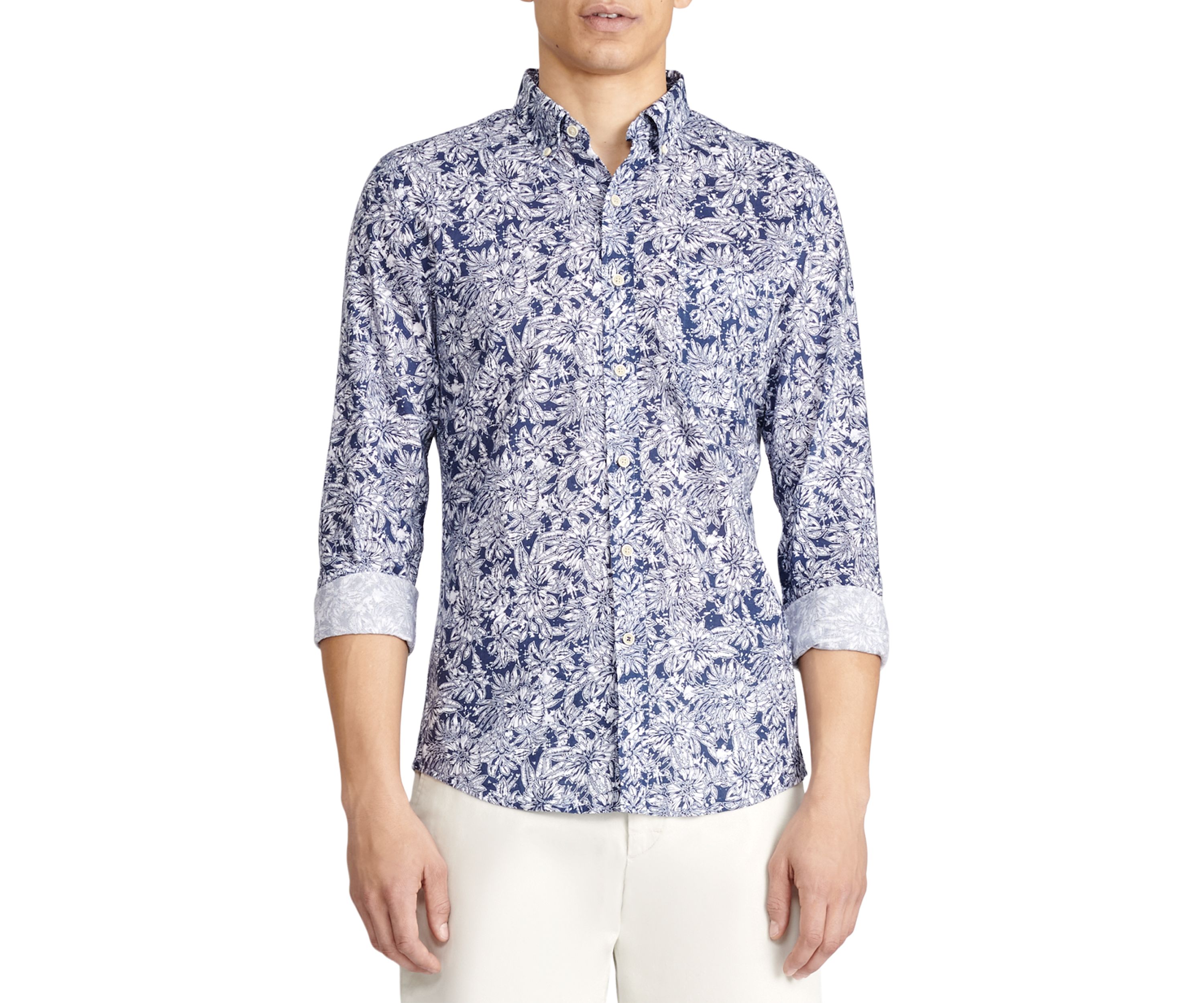 Floral Printed Button Down Shirt