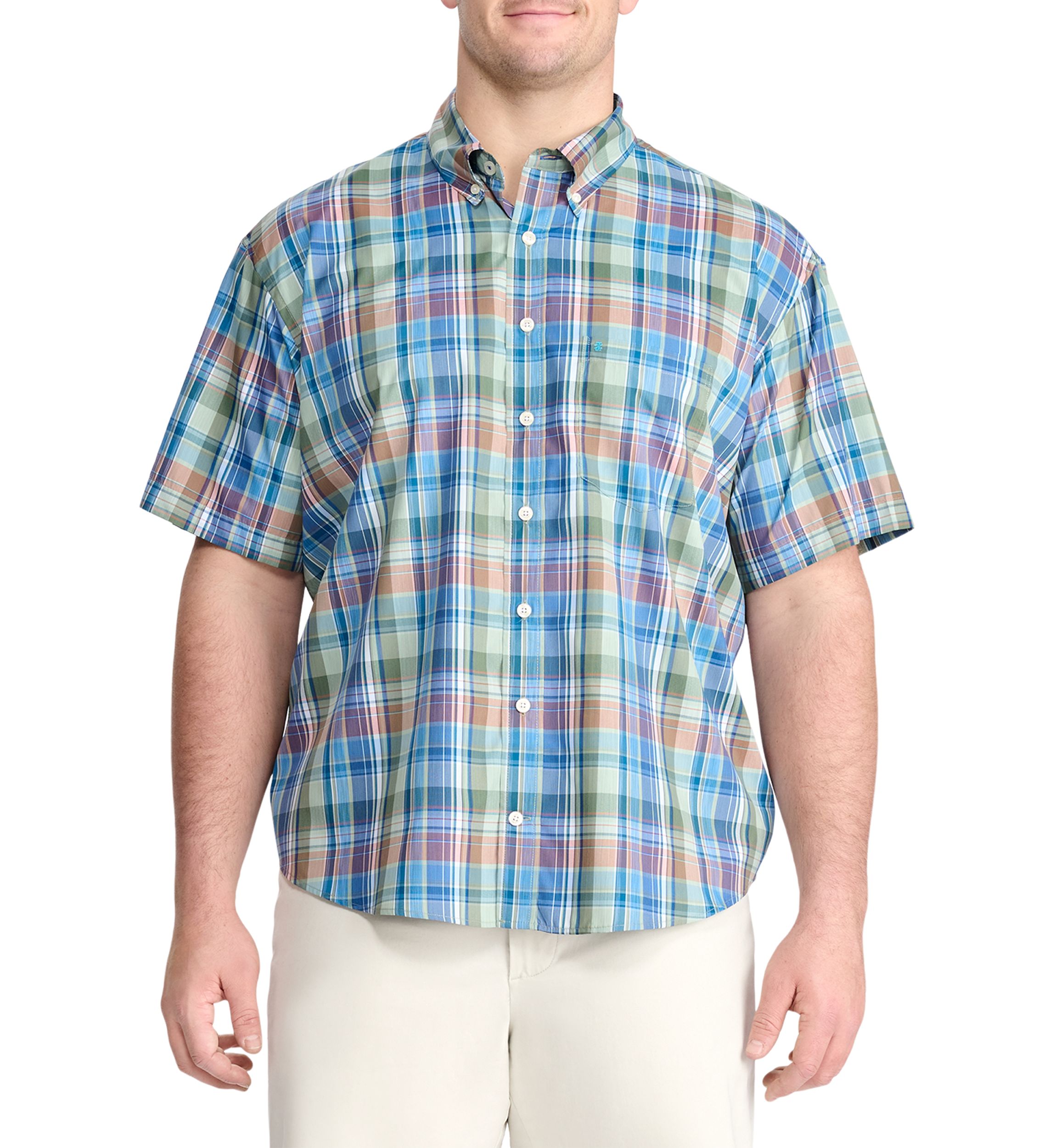 Big & Tall Breeze Madras Woven Shirt