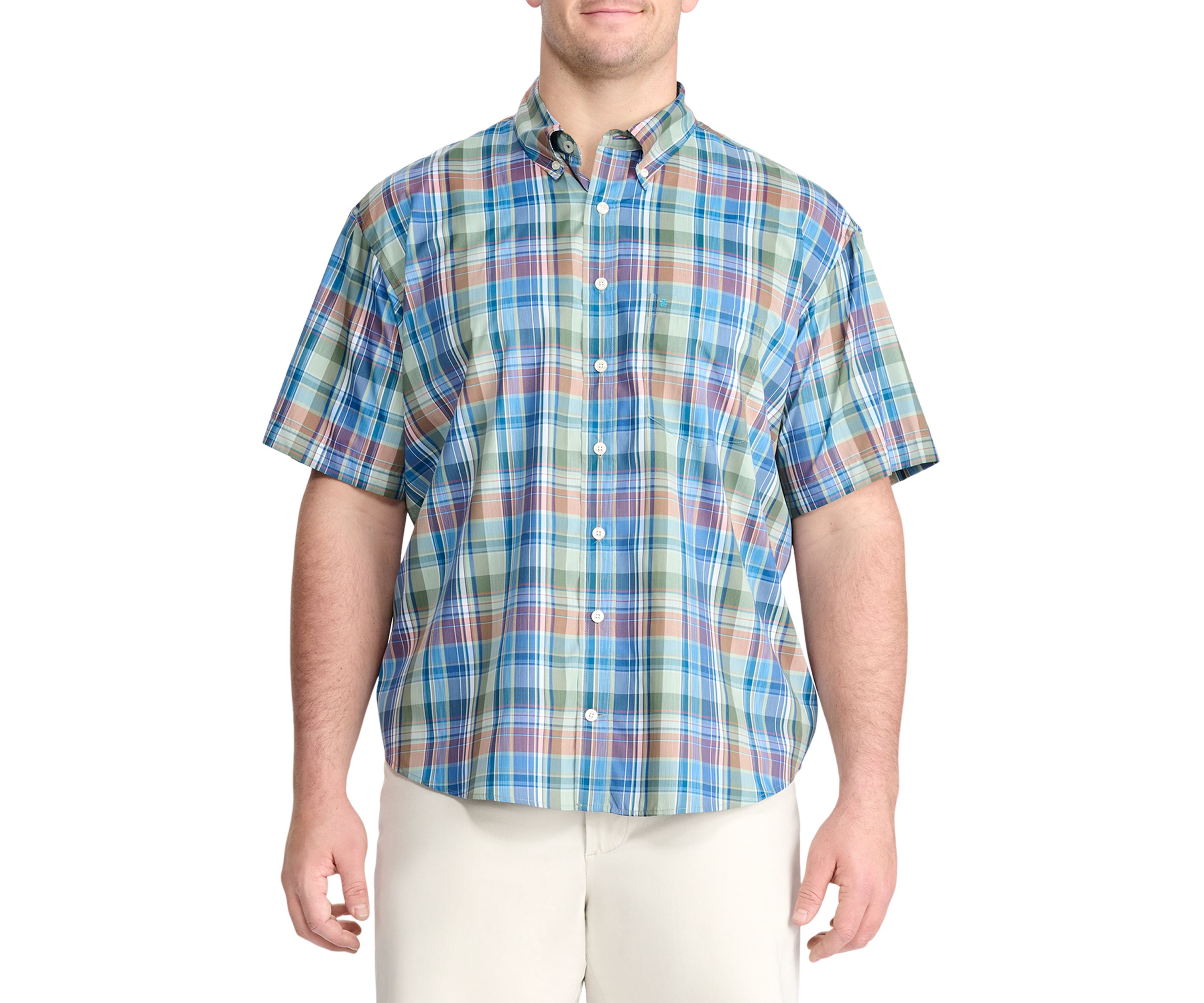 Big & Tall Breeze Madras Woven Shirt