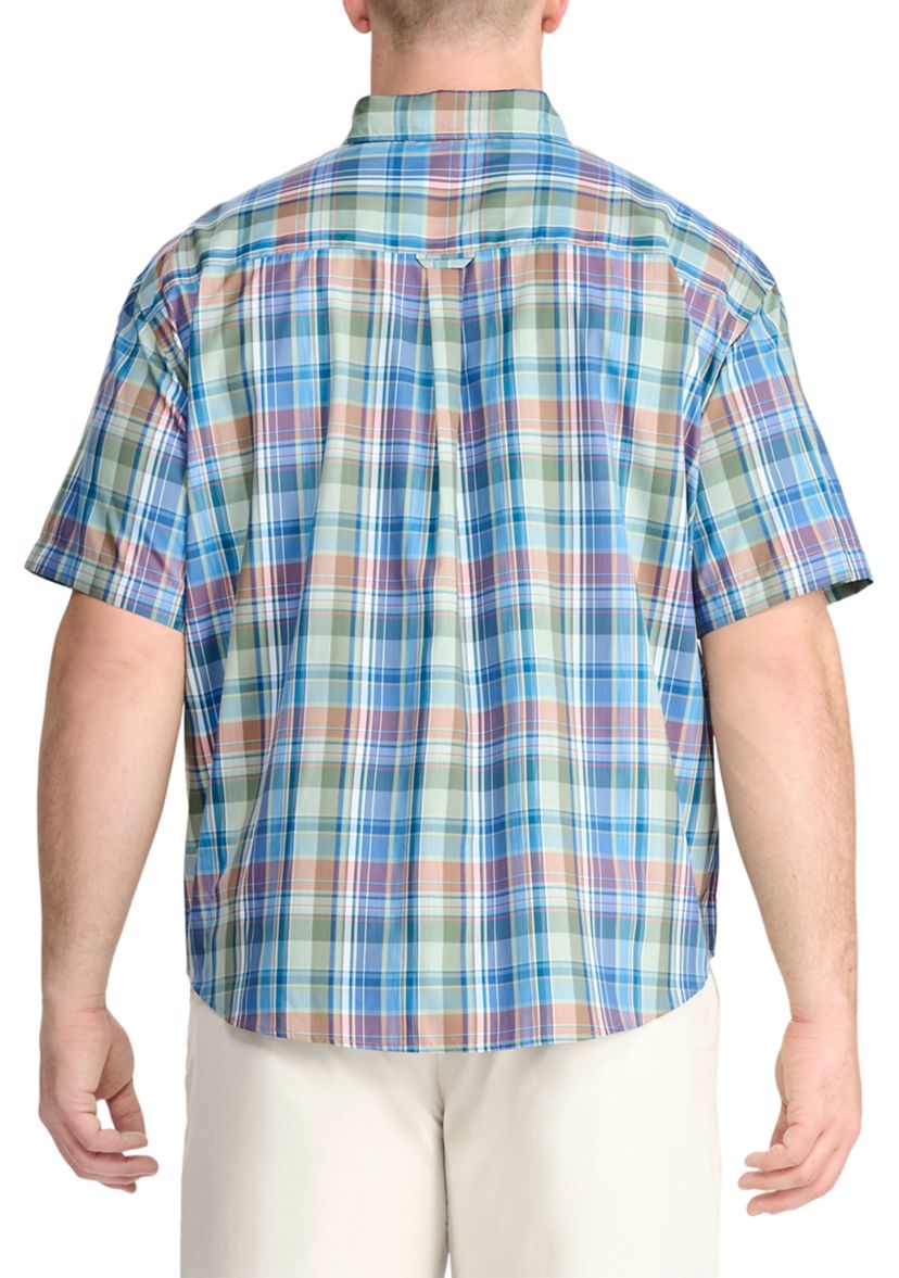 Big & Tall Breeze Madras Woven Shirt