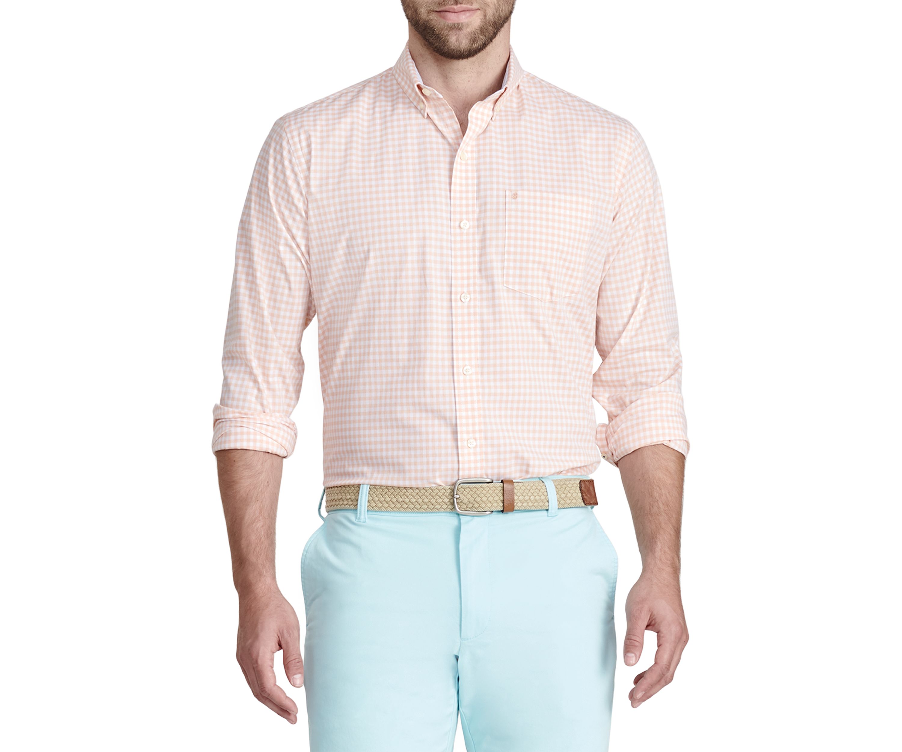Long Sleeve Essential Woven Gingham Shirt