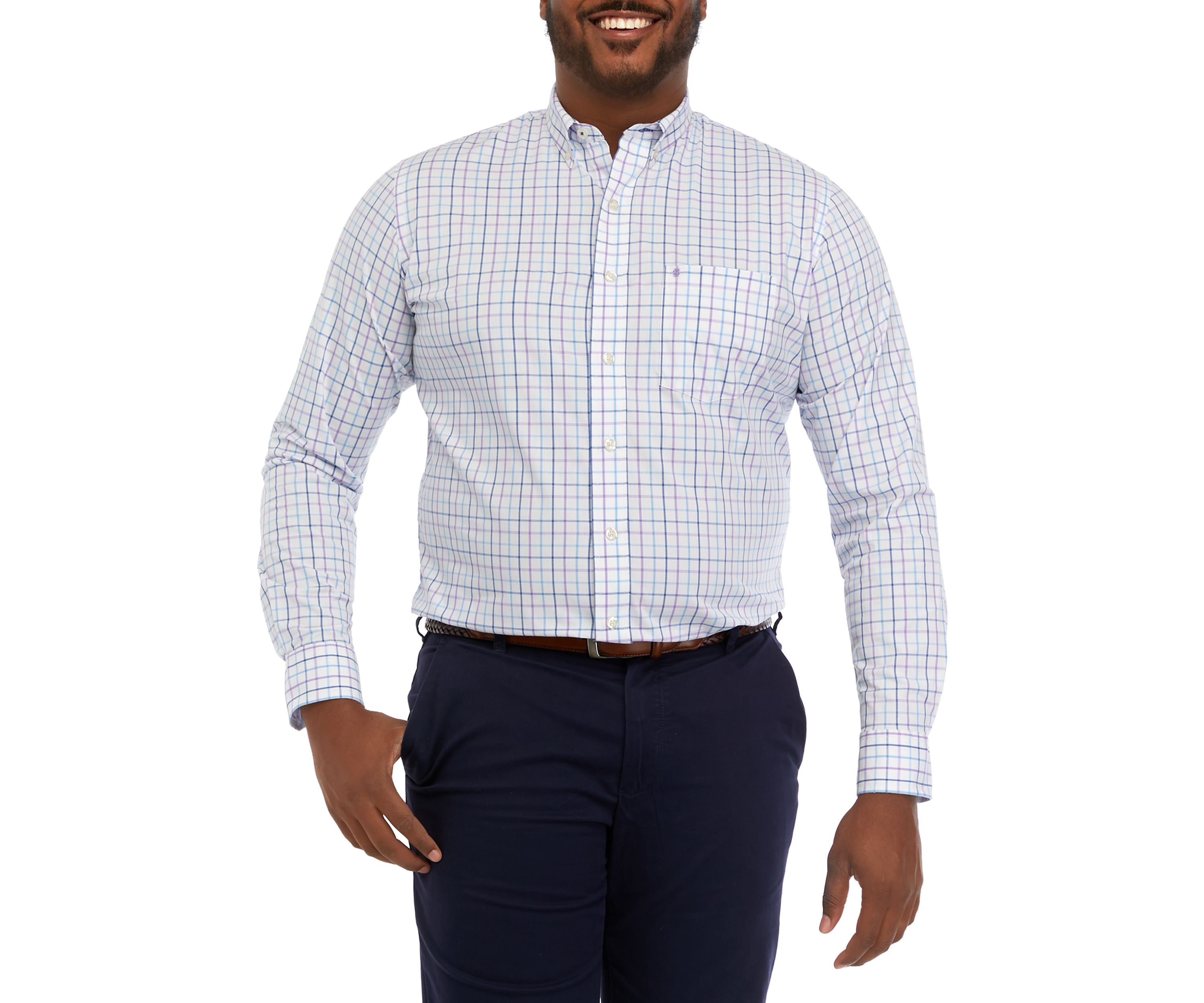 Big & Tall Long Sleeve Classic Premium Essential Woven Shirt