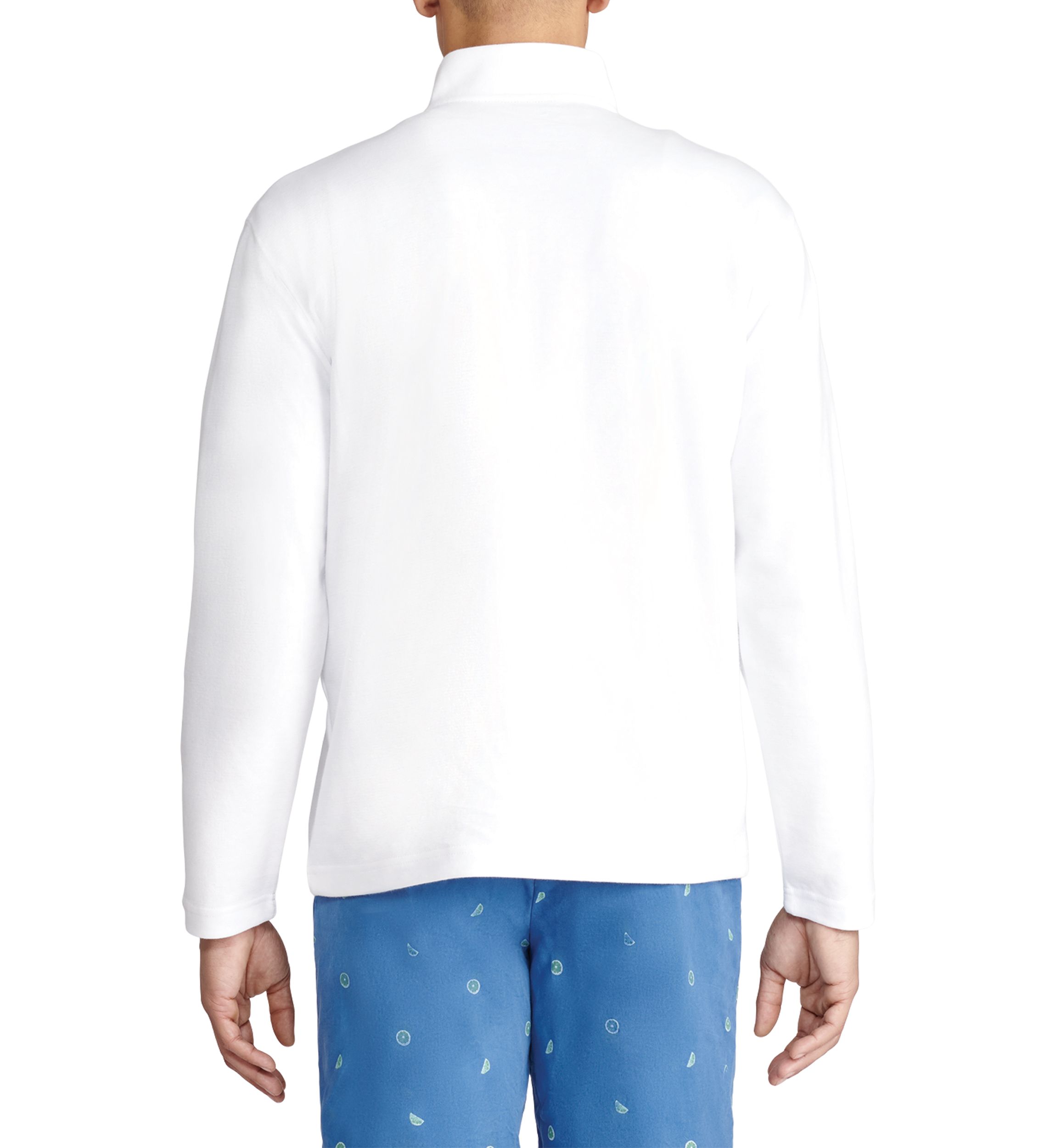 Lightweight Fleece Feeder Stripe 1/4 Zip Sweater