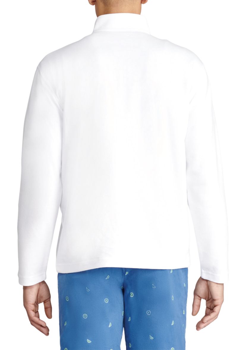 Lightweight Fleece Feeder Stripe 1/4 Zip Sweater
