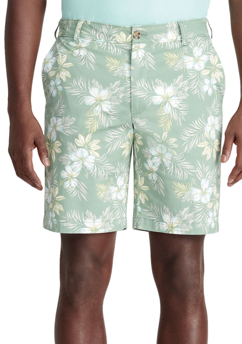 9.5" Tropical Print Shorts