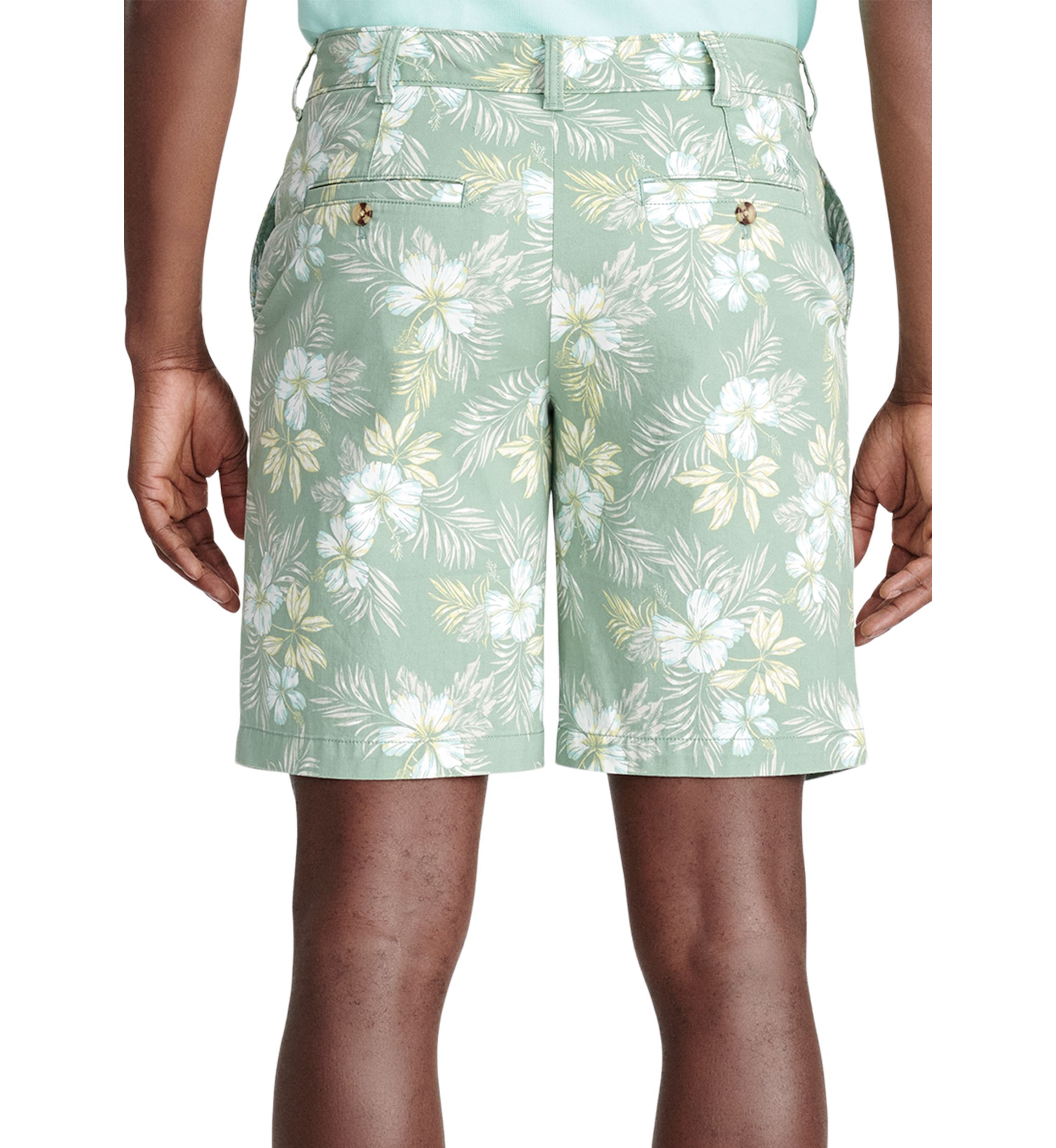 9.5" Tropical Print Shorts