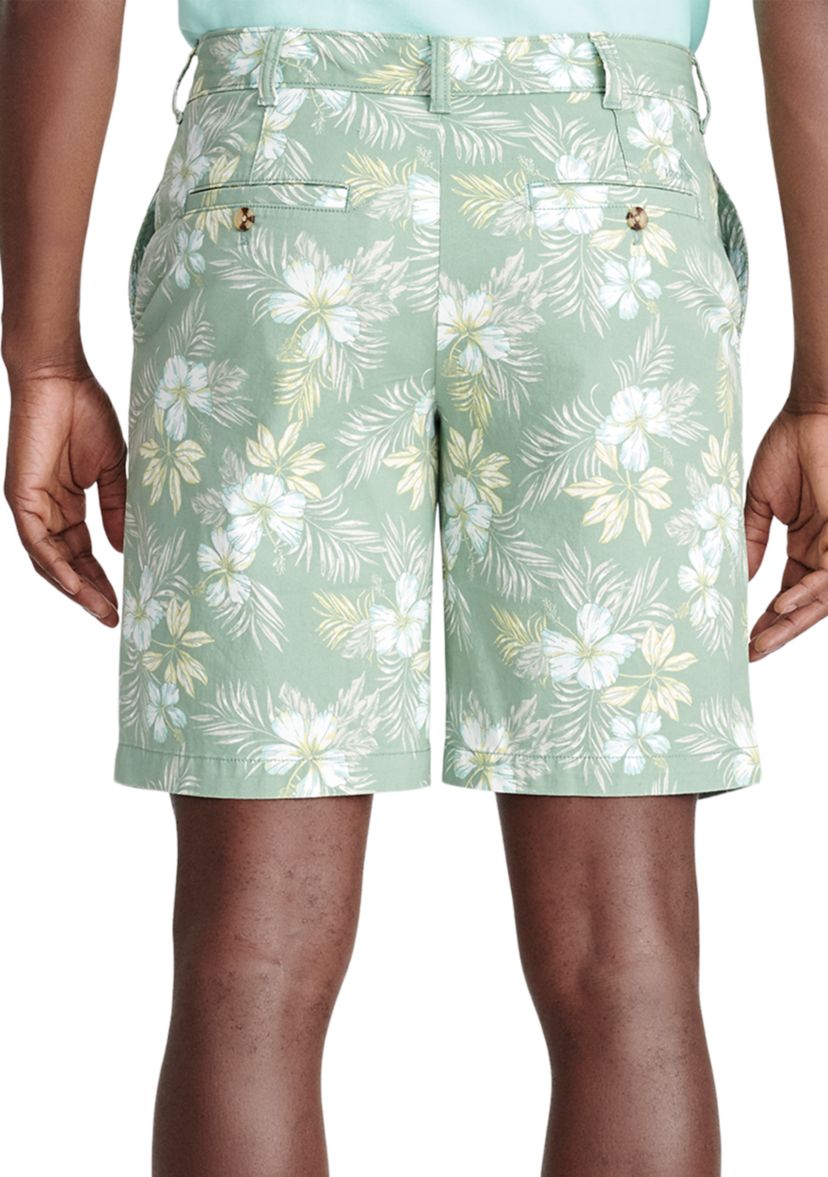 9.5" Tropical Print Shorts