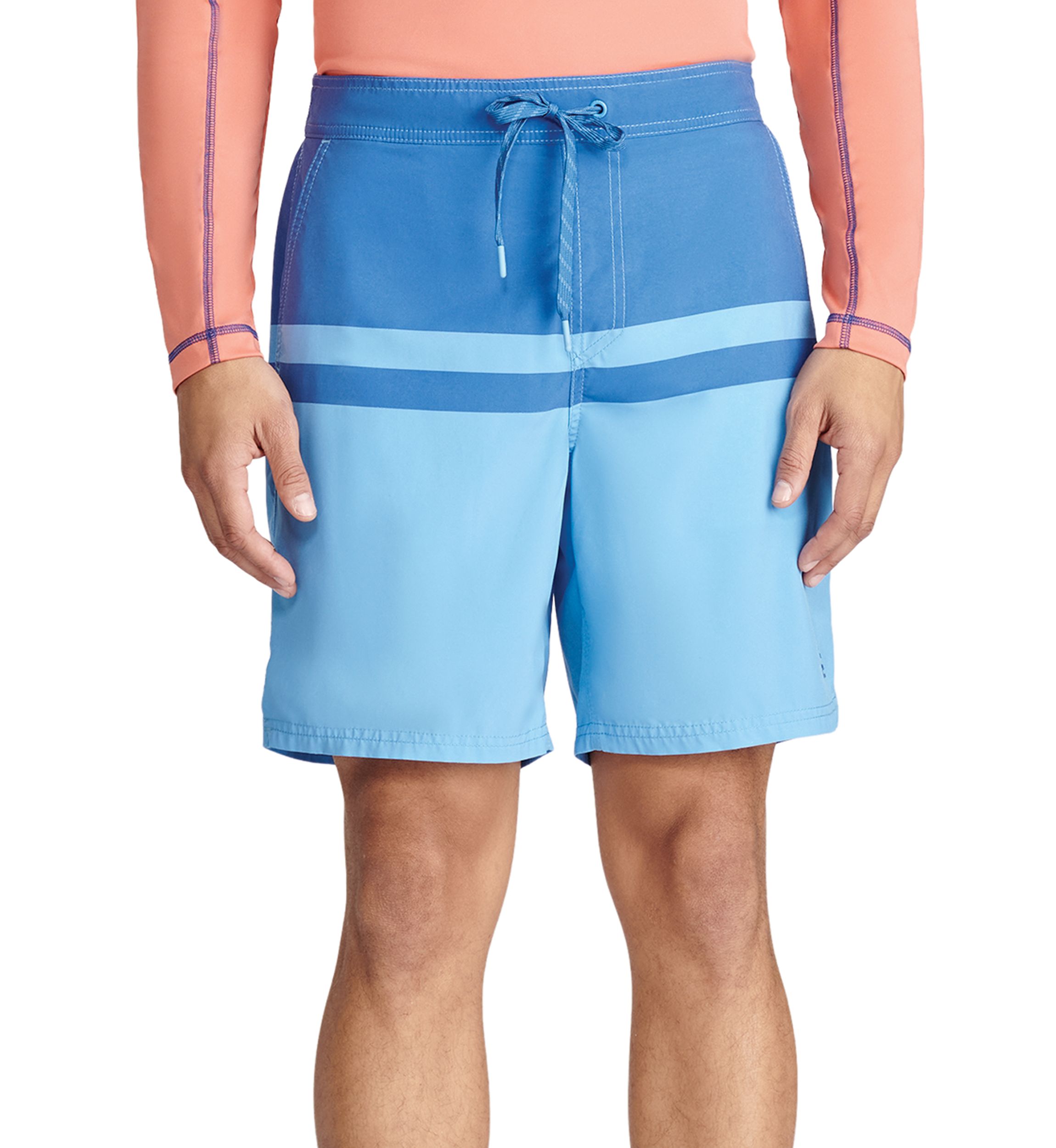 8 Color Block Swim Trunks 