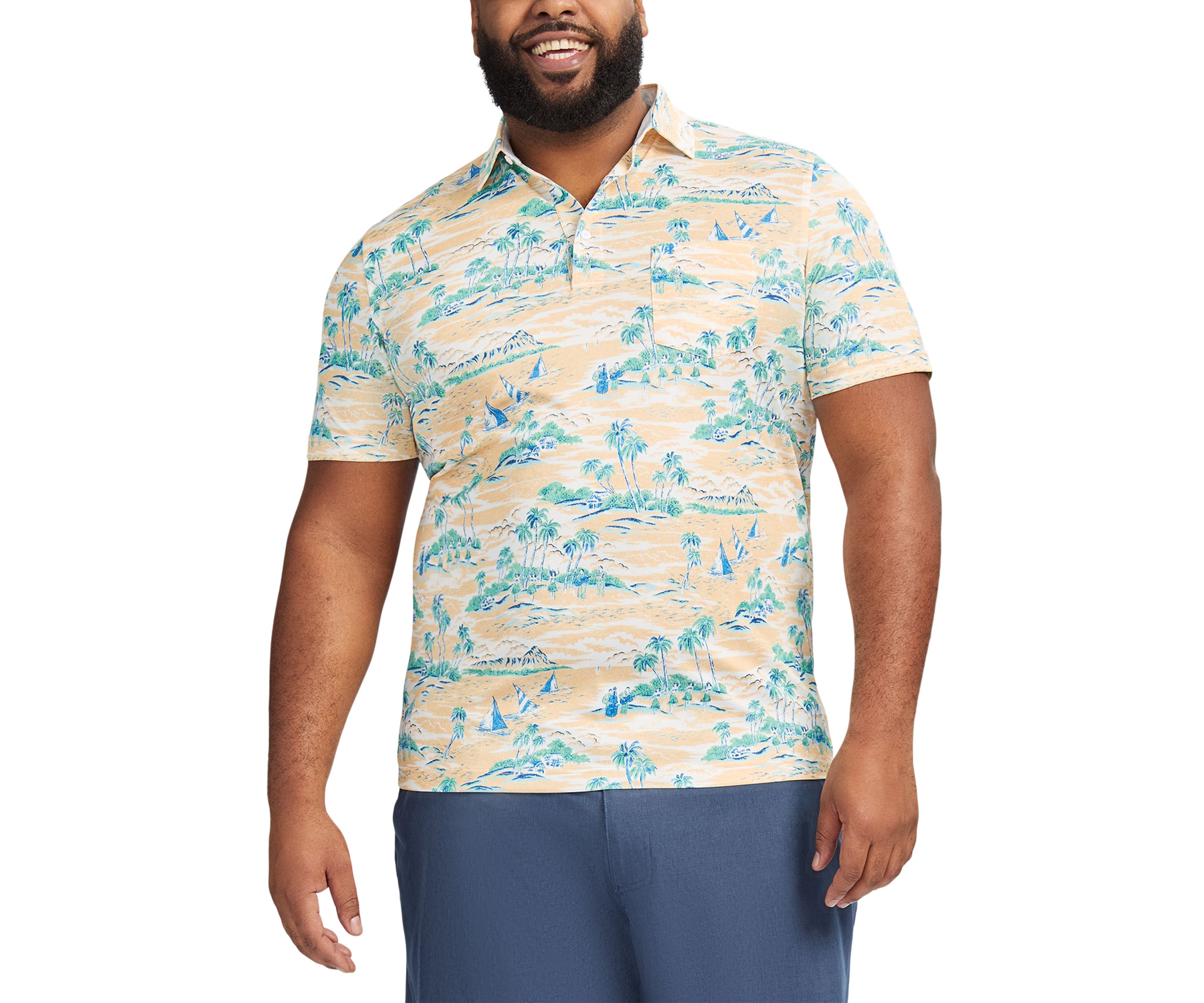 Big & Tall Sunshield Performance Short Sleeve Polo Shirt
