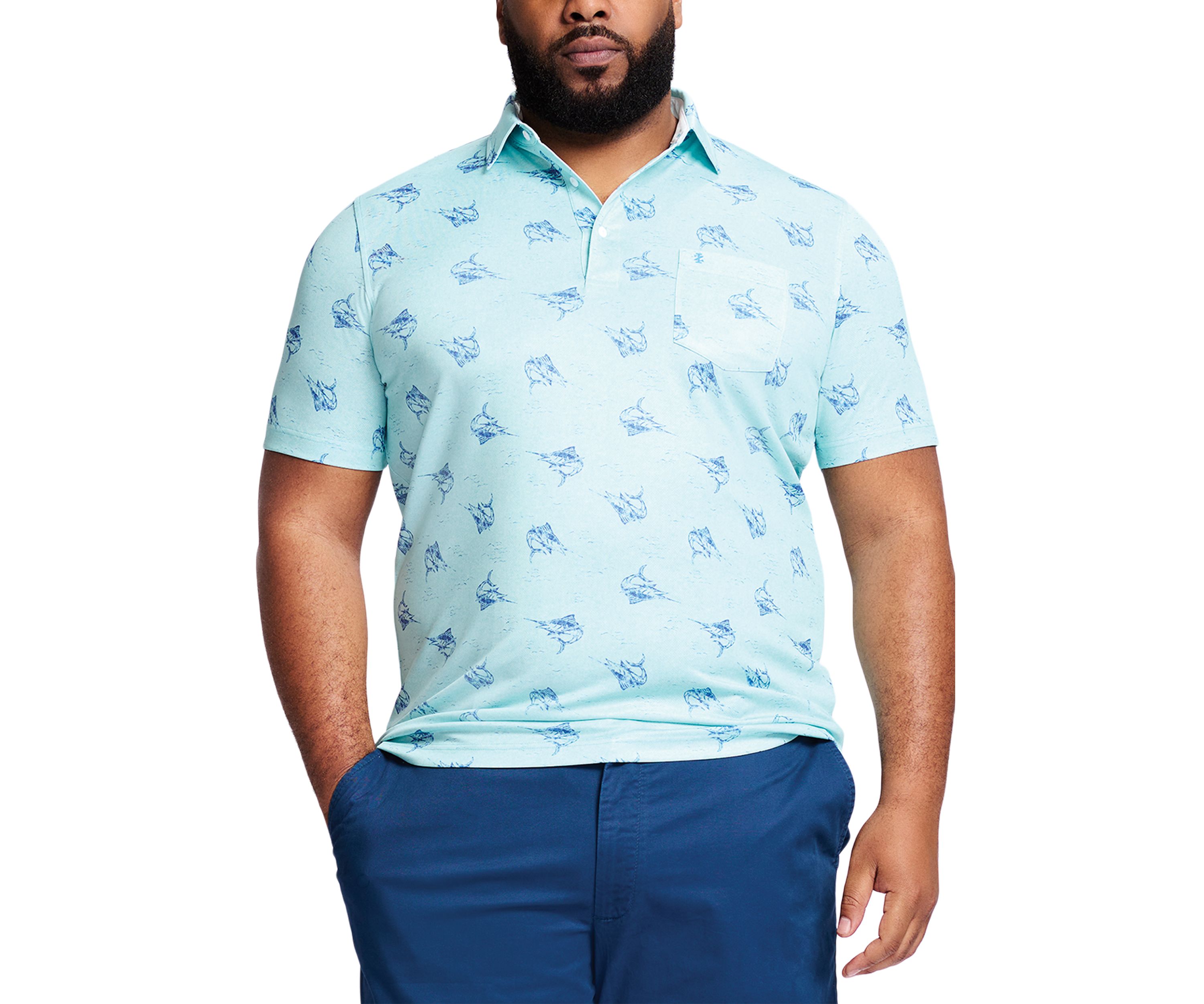 Big & Tall Sunshield Performance Short Sleeve Polo Shirt