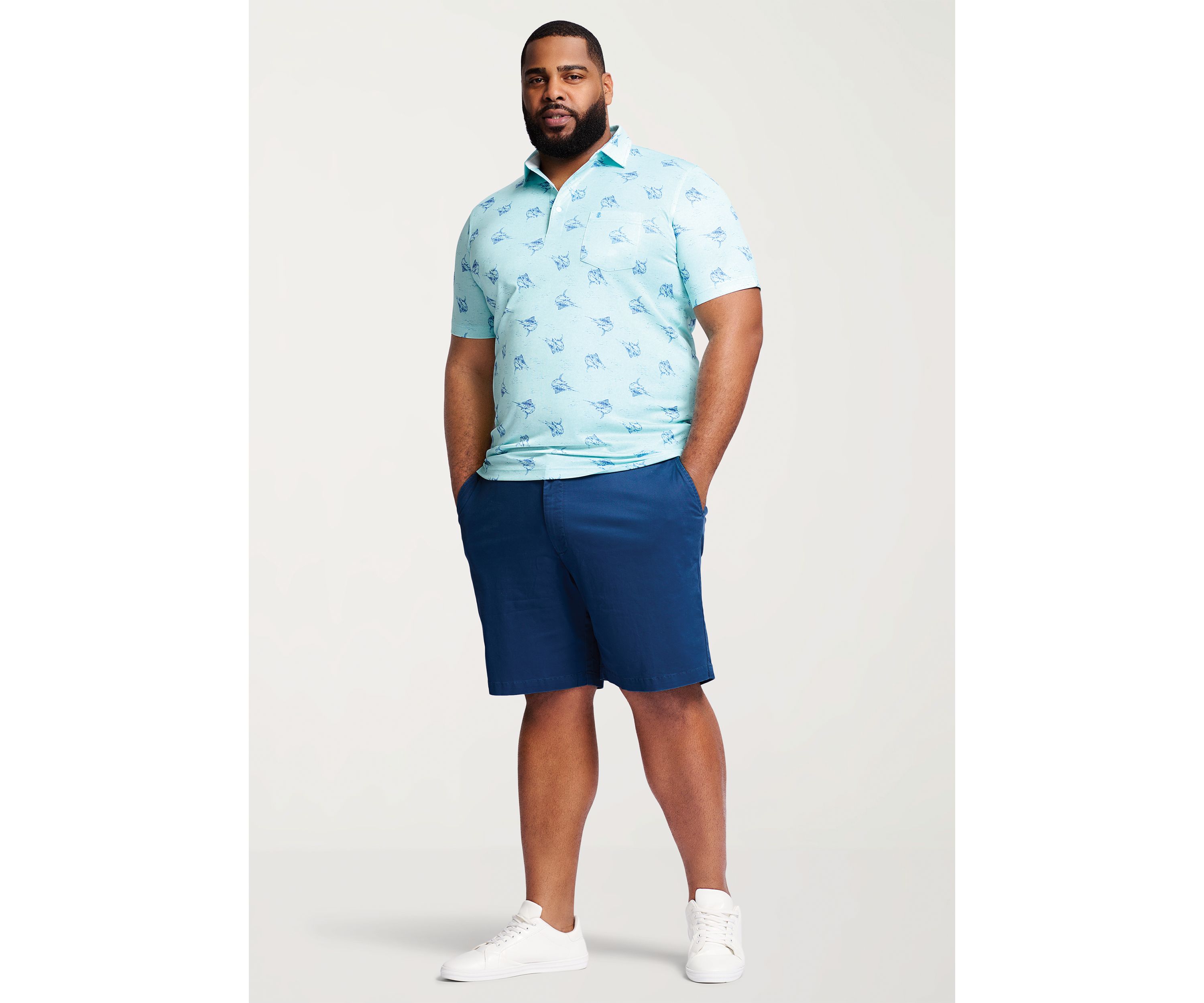 Big & Tall Sunshield Performance Short Sleeve Polo Shirt