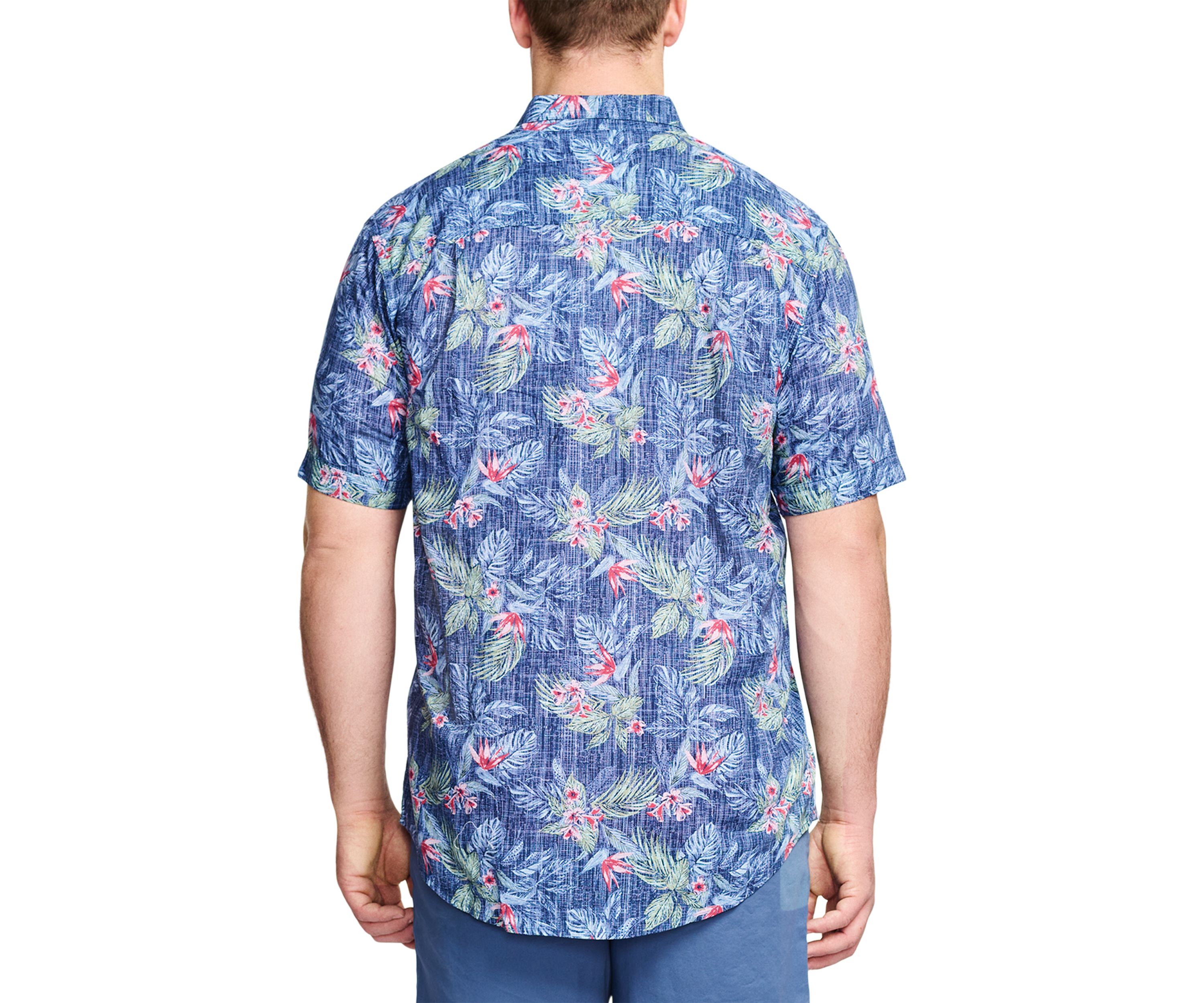 Big & Tall Dockside ChambrayShort Sleeve Button Down Shirt
