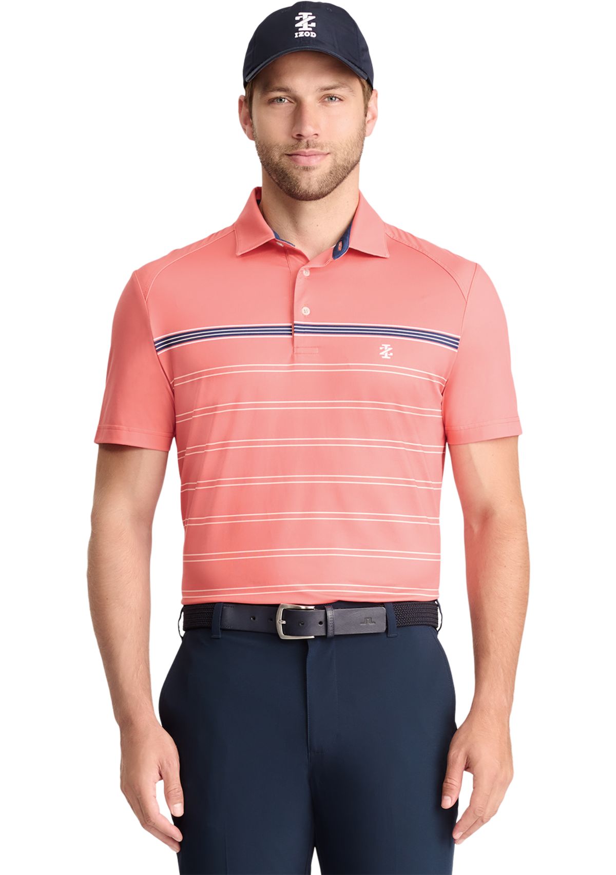 Swingflex Elite Short Sleeve Clubhouse Striped Polo Shirt