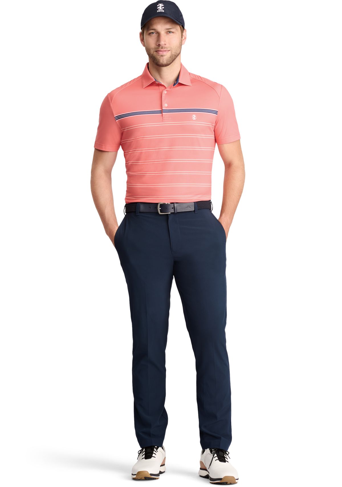 Swingflex Elite Short Sleeve Clubhouse Striped Polo Shirt