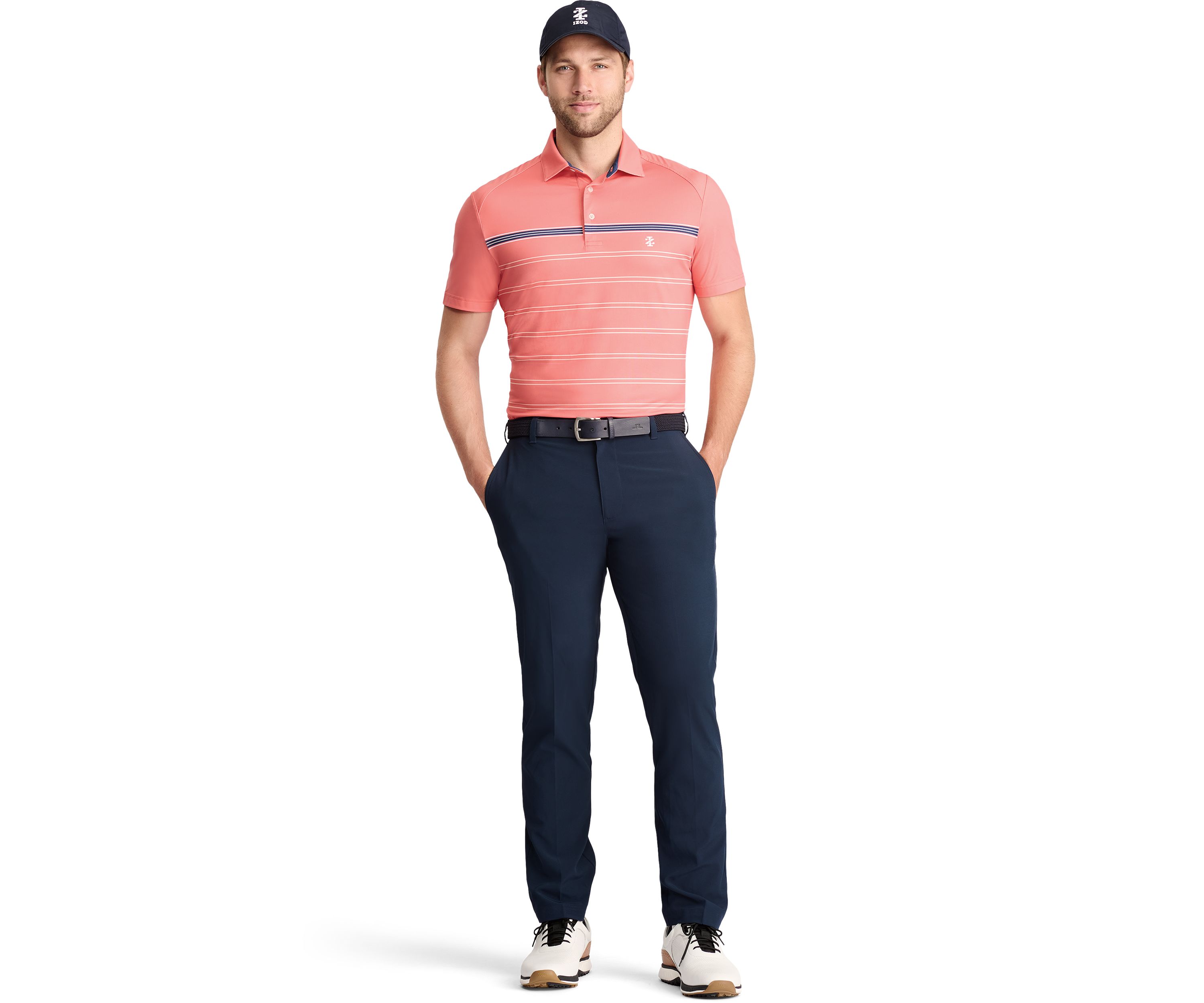 Swingflex Elite Short Sleeve Clubhouse Striped Polo Shirt