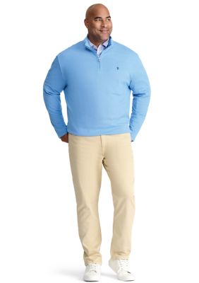 Big & Tall Long Sleeve Performance Comfort 1/4 Zip Pullover​