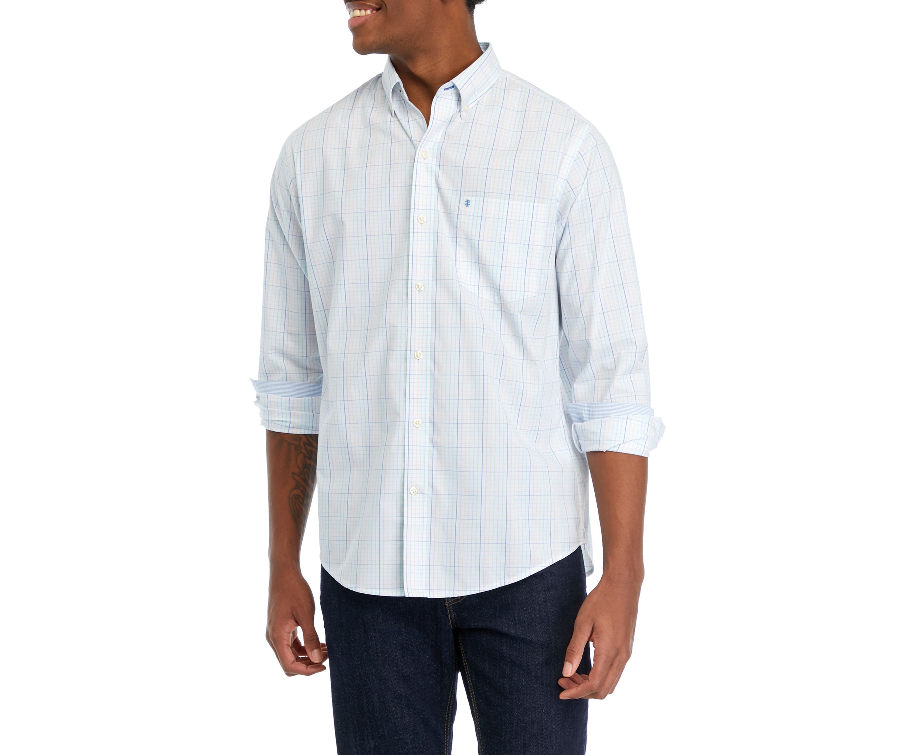  Performance Comfort Long Sleeve Button Down Shirt
