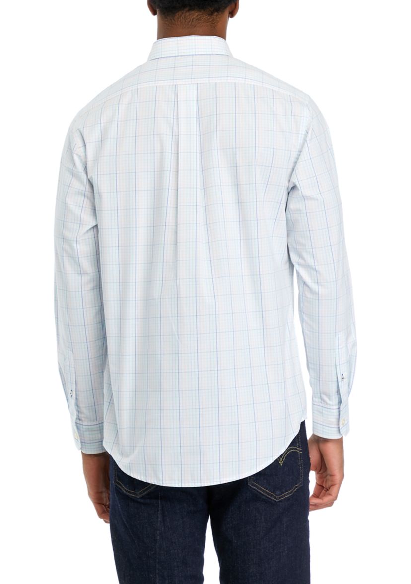  Performance Comfort Long Sleeve Button Down Shirt