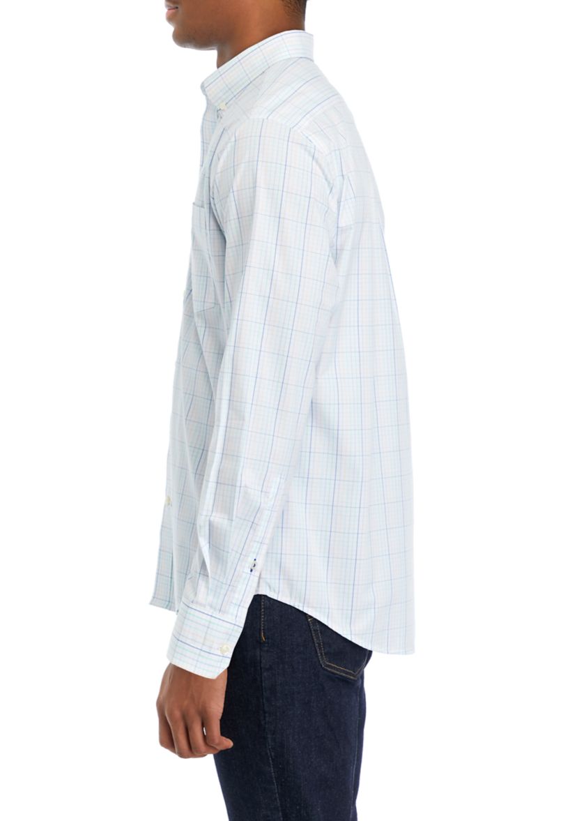  Performance Comfort Long Sleeve Button Down Shirt