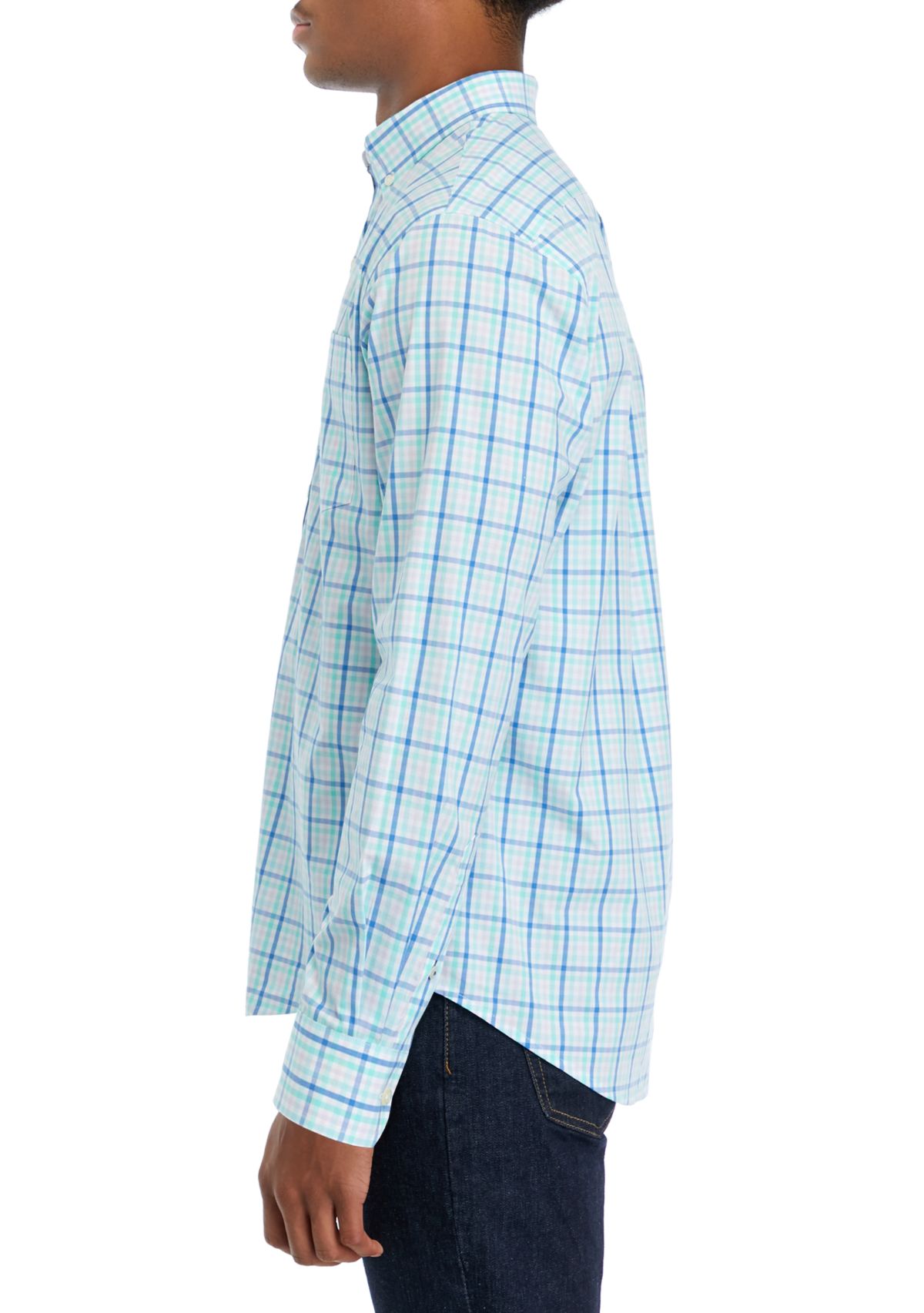 Performance Comfort Long Sleeve Button Down Shirt