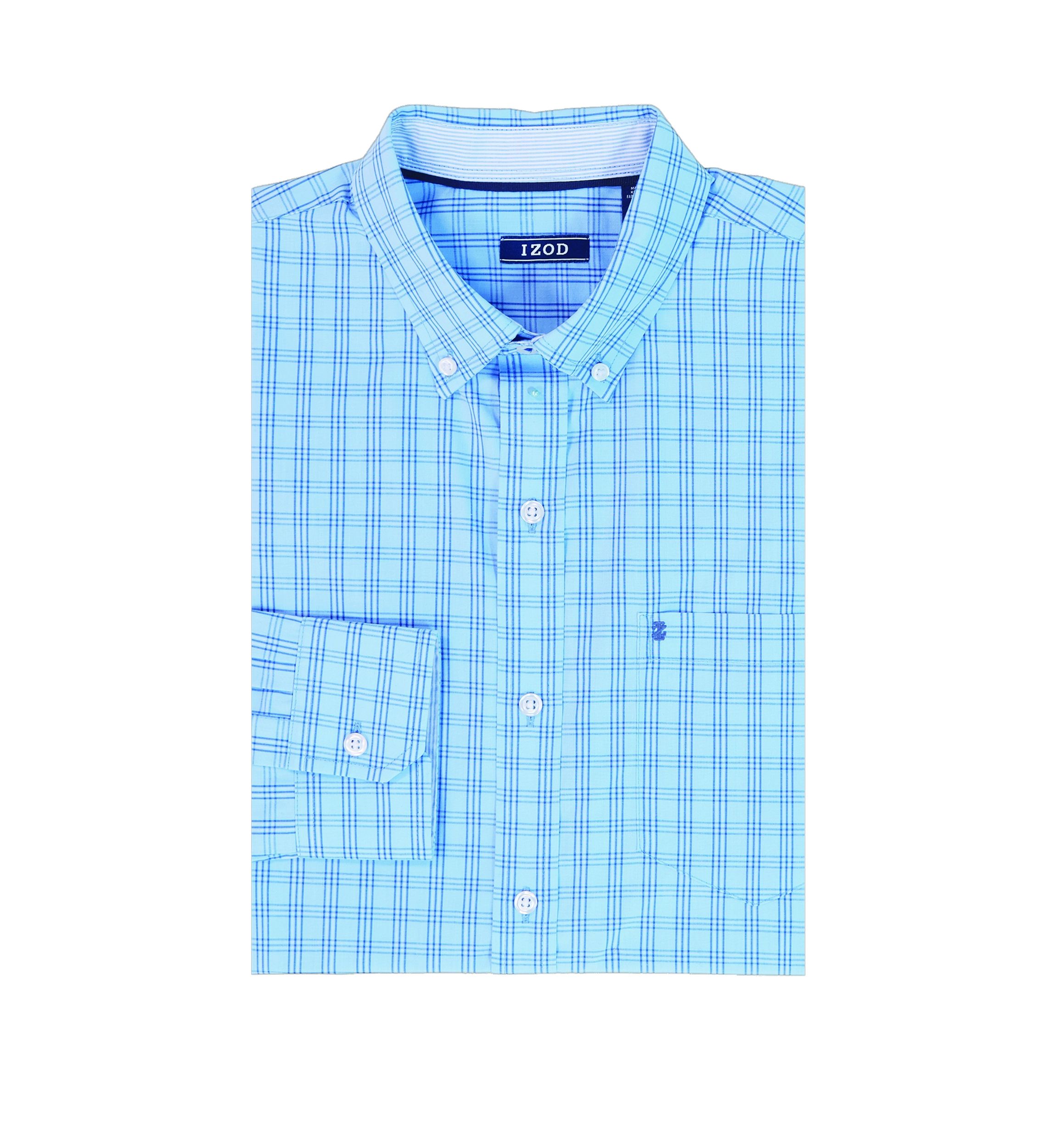 Performance Comfort Long Sleeve Plaid Button Down Shirt