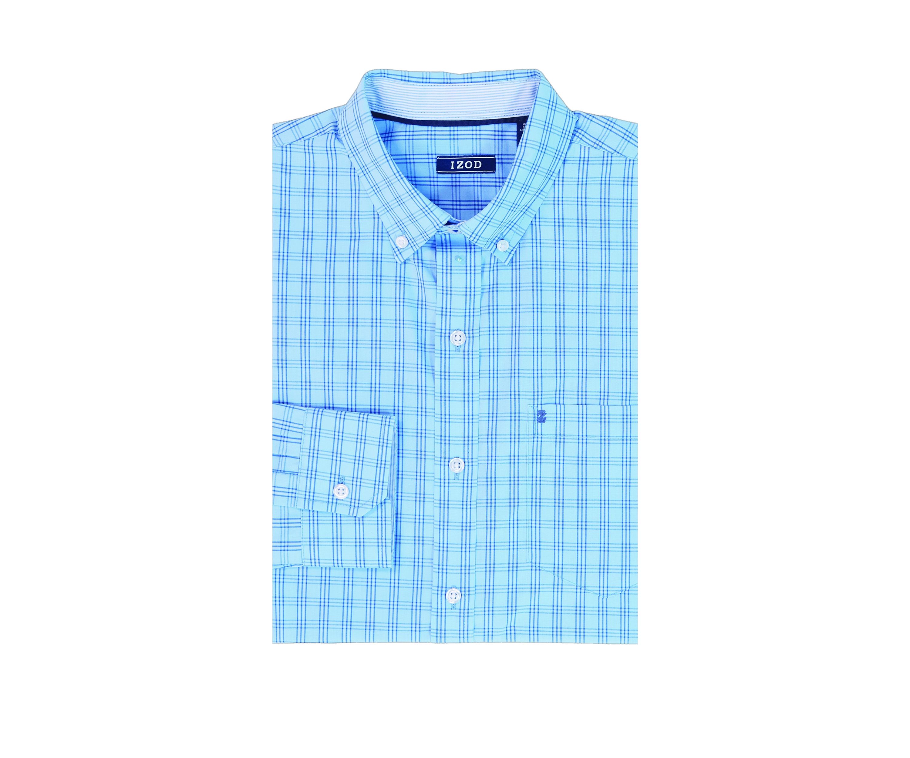 Performance Comfort Long Sleeve Plaid Button Down Shirt