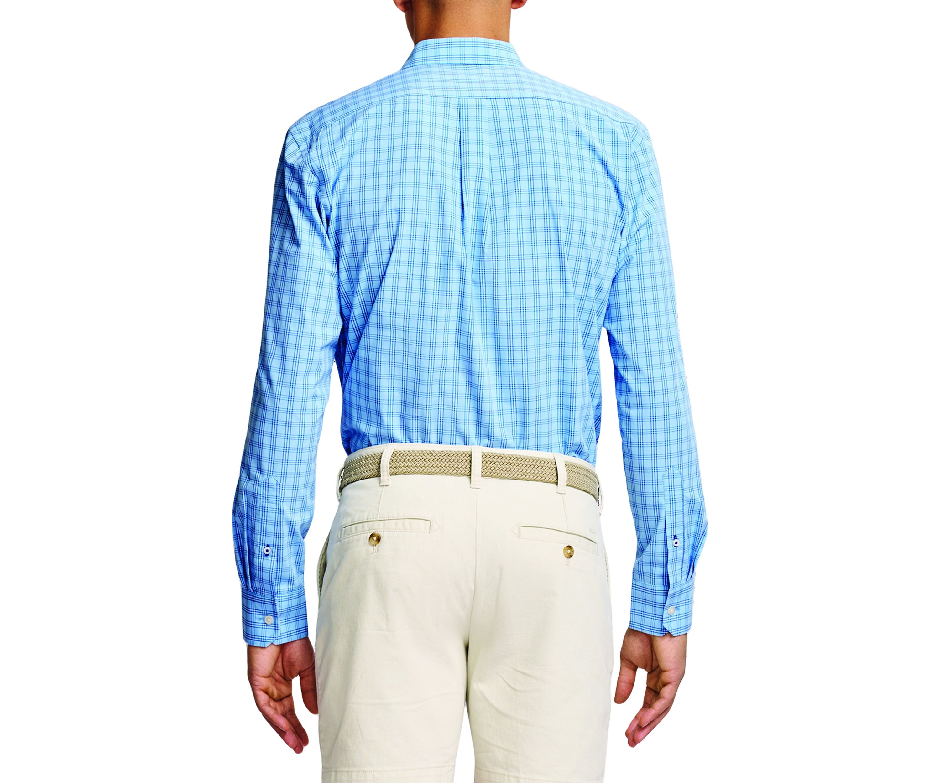 Performance Comfort Long Sleeve Plaid Button Down Shirt