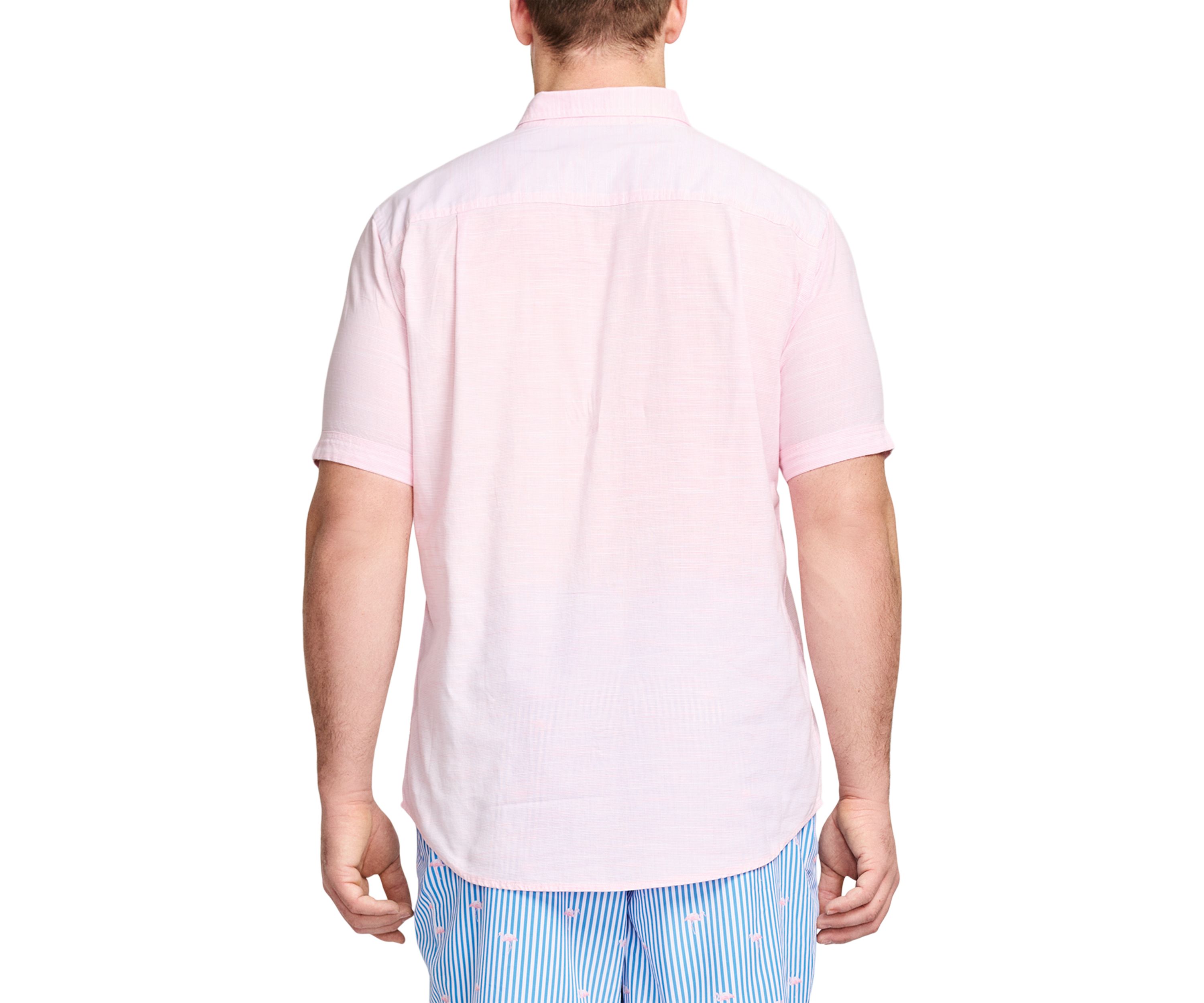 Big & Tall Dockside Chambray Short Sleeve Button Down Shirt