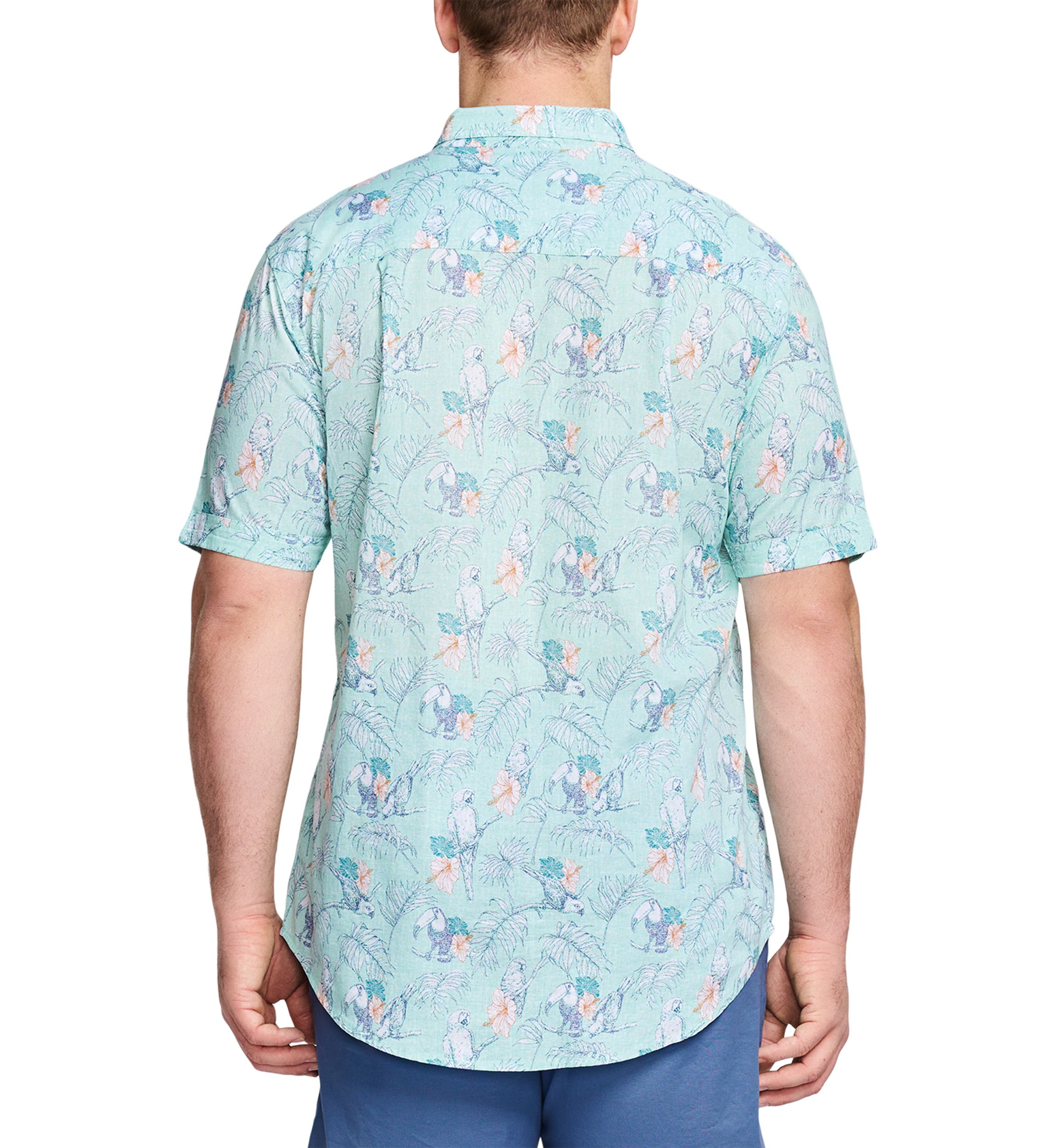 Big & Tall Dockside Chambray Short Sleeve Button Down Shirt