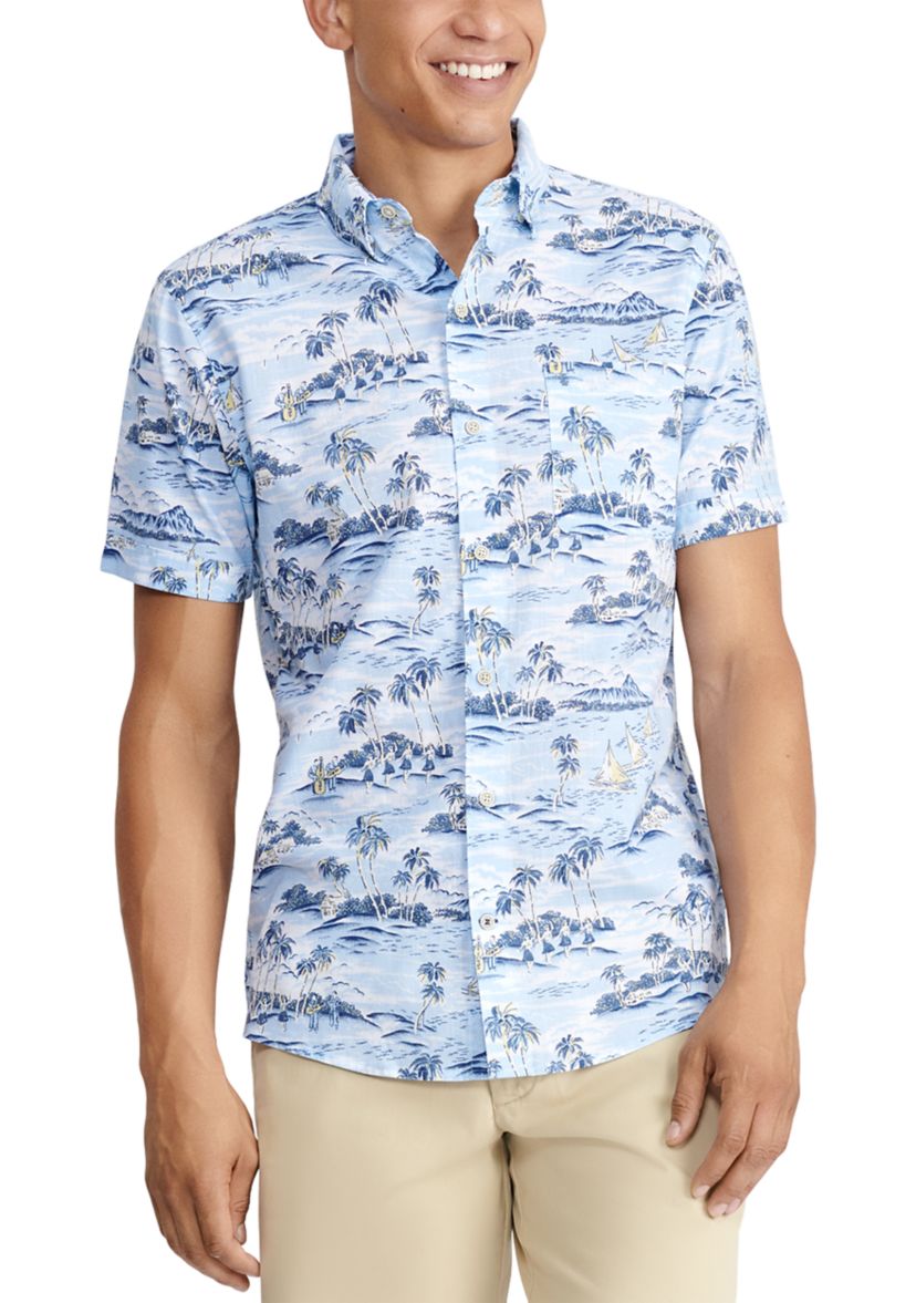 Dockside ChambrayShort Sleeve Button Down Shirt