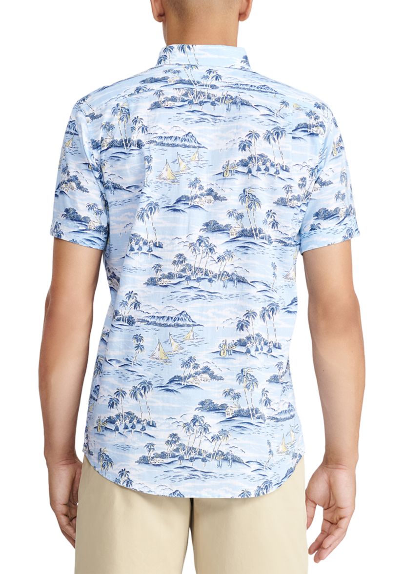 Dockside ChambrayShort Sleeve Button Down Shirt