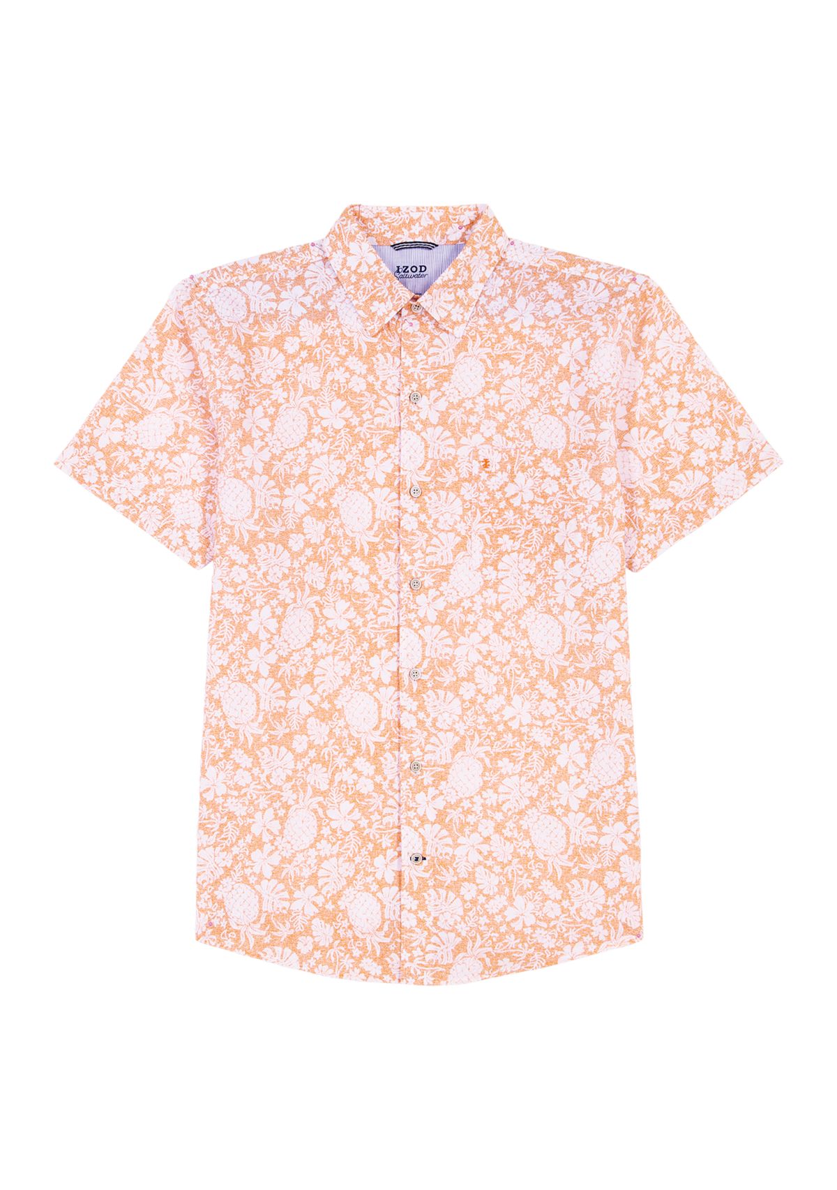 Big & Tall Dockside ChambrayShort Sleeve Button Down Shirt