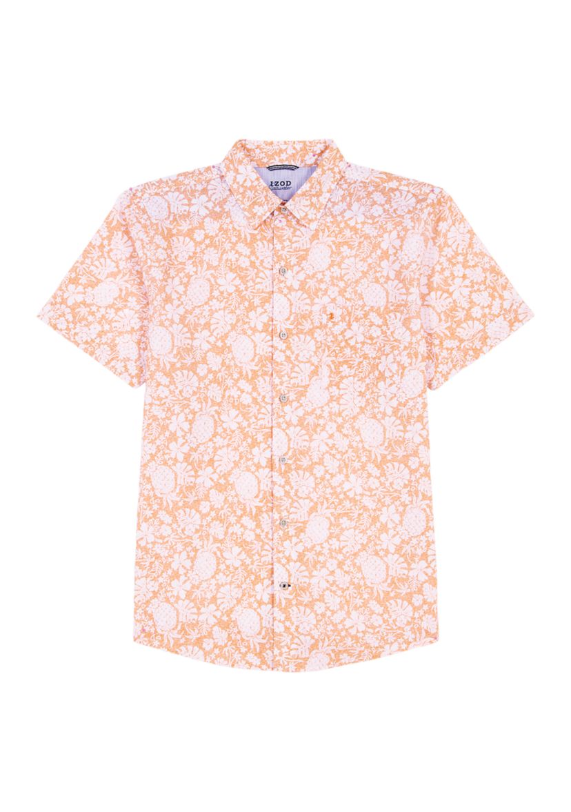 Big & Tall Dockside ChambrayShort Sleeve Button Down Shirt