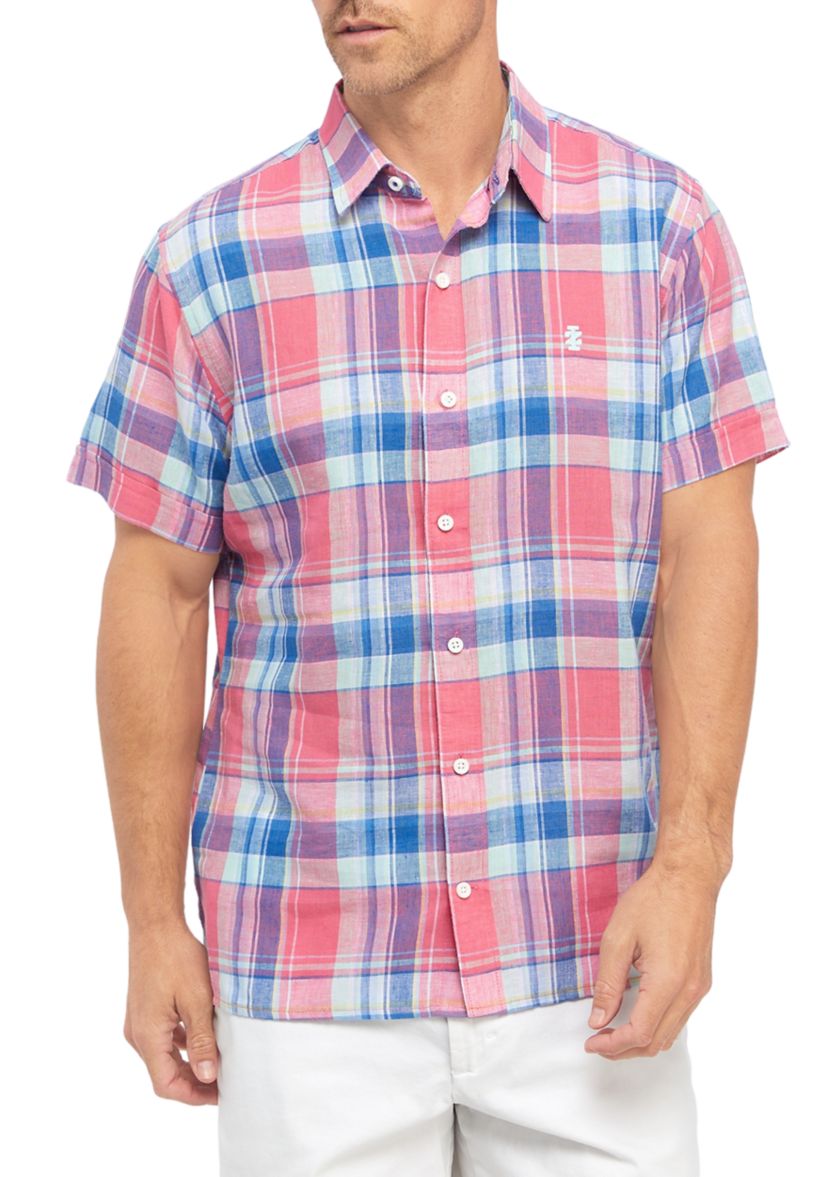 Plaid Linen Shirt 
