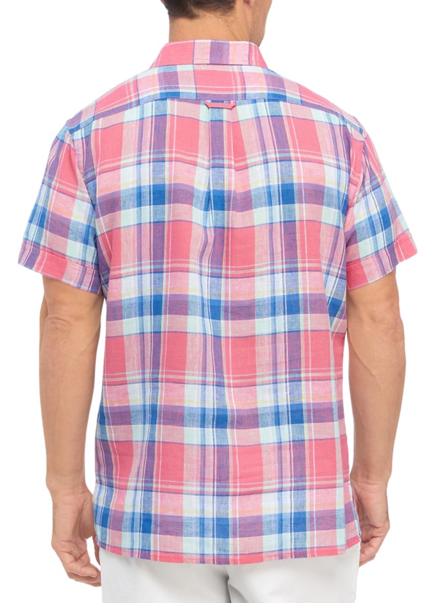 Plaid Linen Shirt 