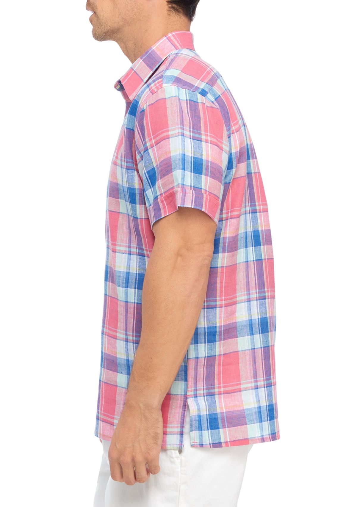 Plaid Linen Shirt 
