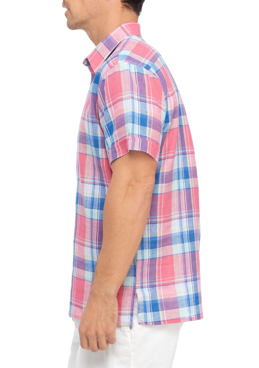 Plaid Linen Shirt 
