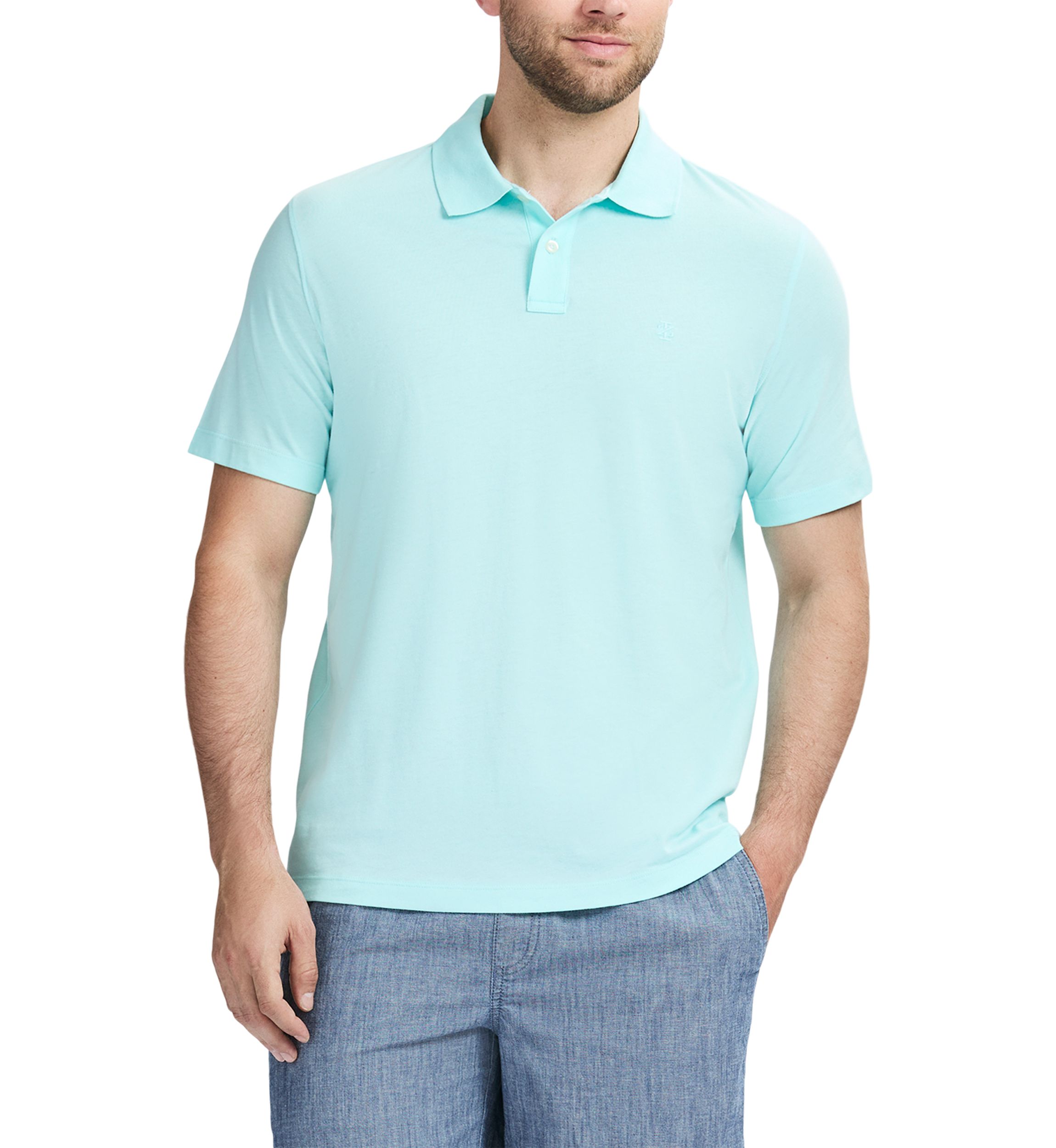 Jersey Melangé Short Sleeve Polo Shirt