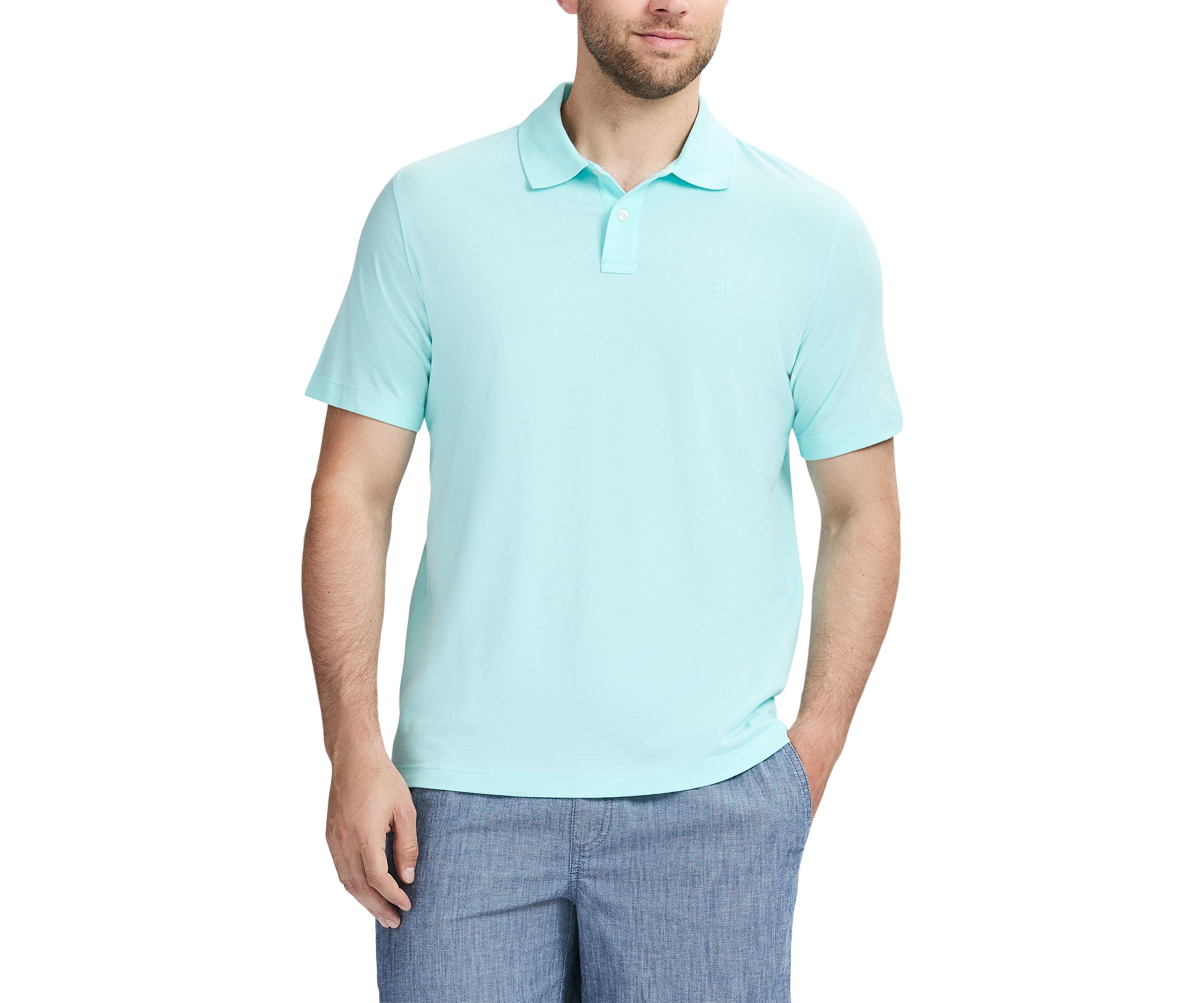 Jersey Melangé Short Sleeve Polo Shirt