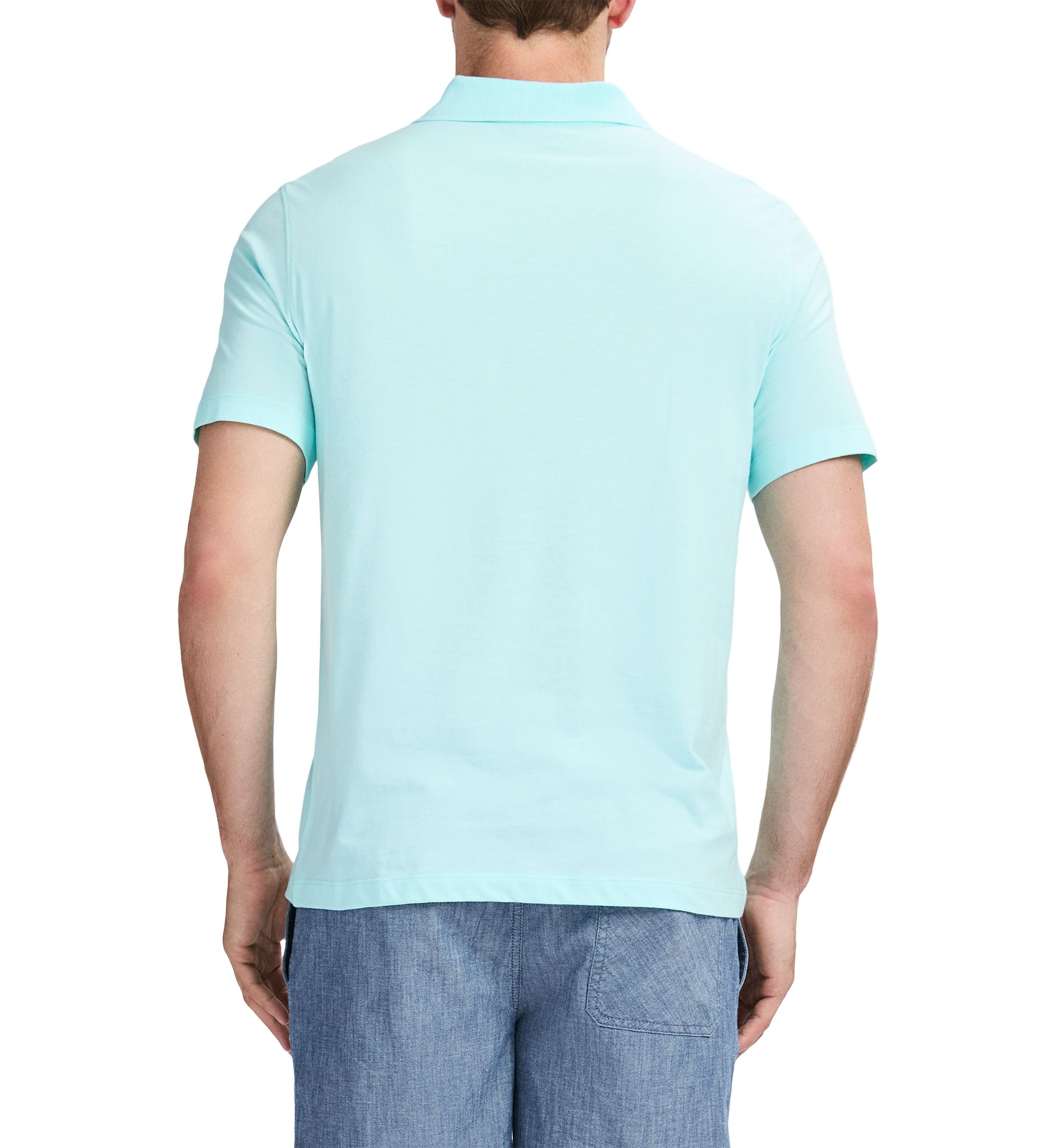 Jersey Melangé Short Sleeve Polo Shirt