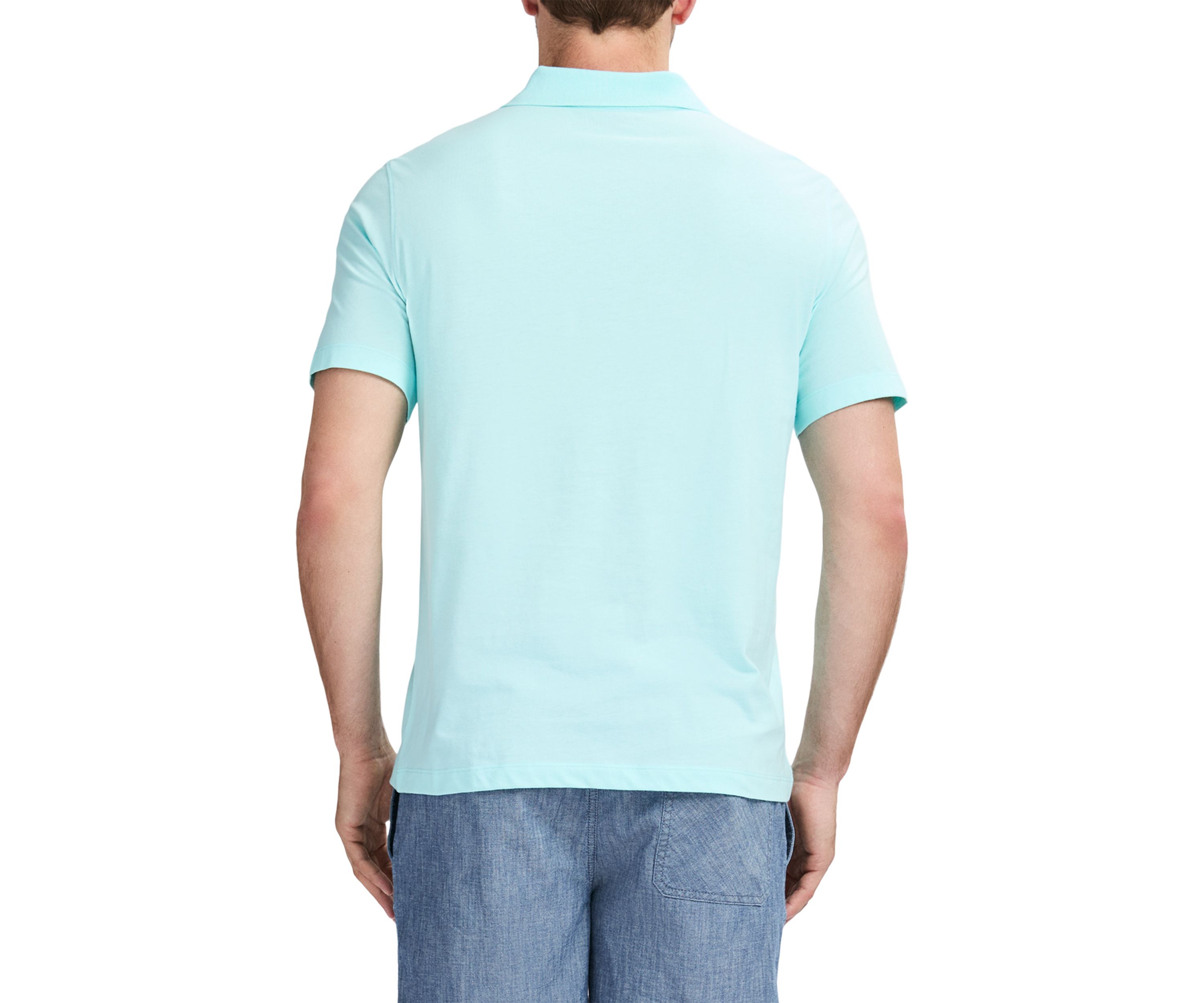 Jersey Melangé Short Sleeve Polo Shirt